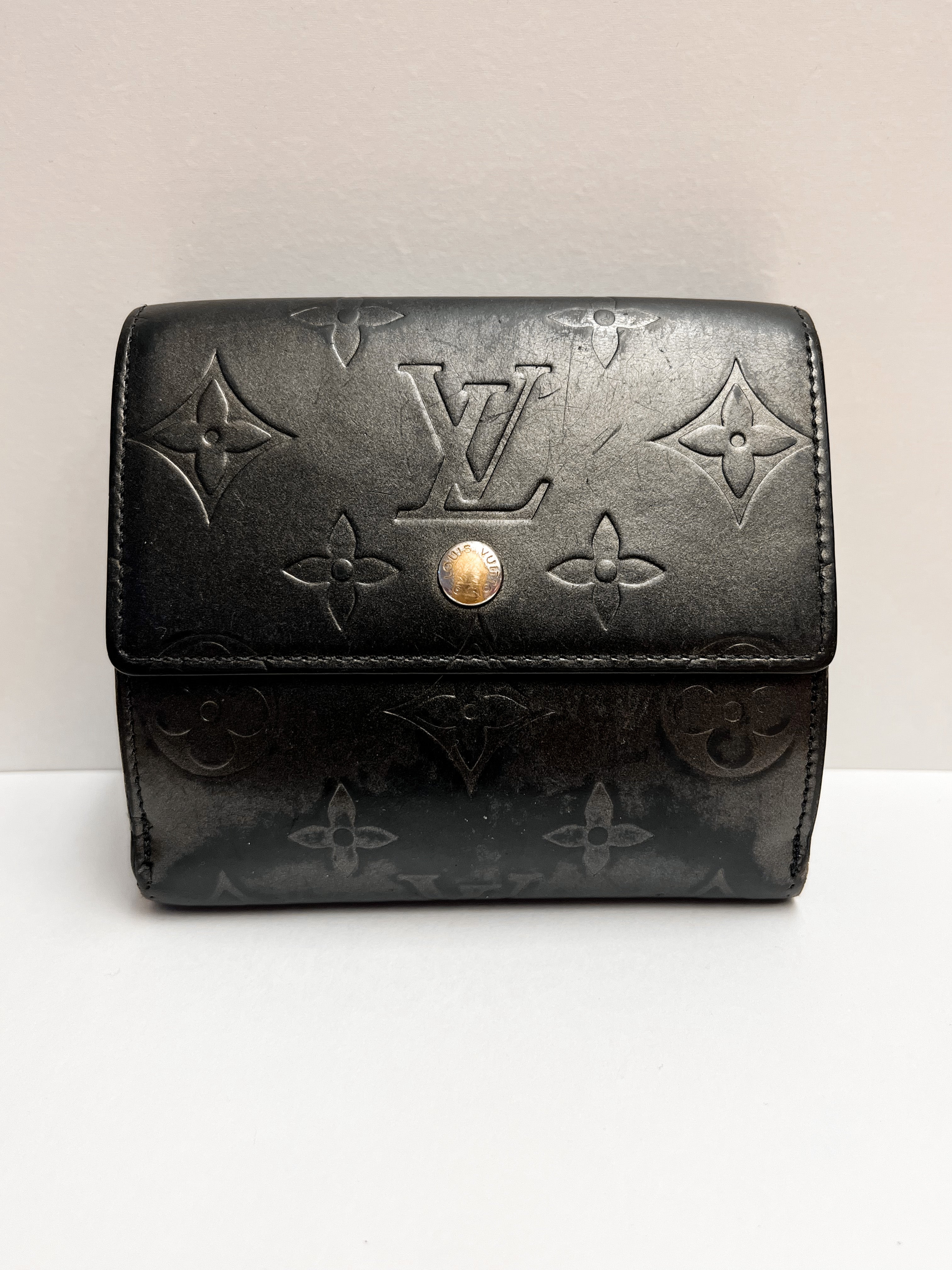 Louis Vuitton Matte Monogram Trifold Wallet