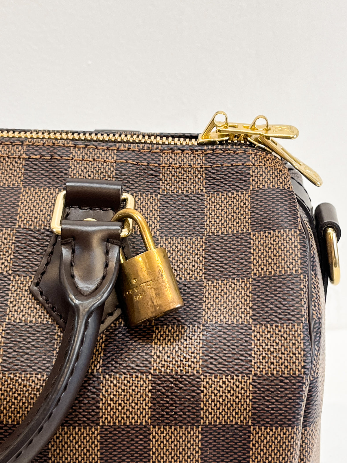 Louis Vuitton Damier Ebene Speedy Bandouliere 25