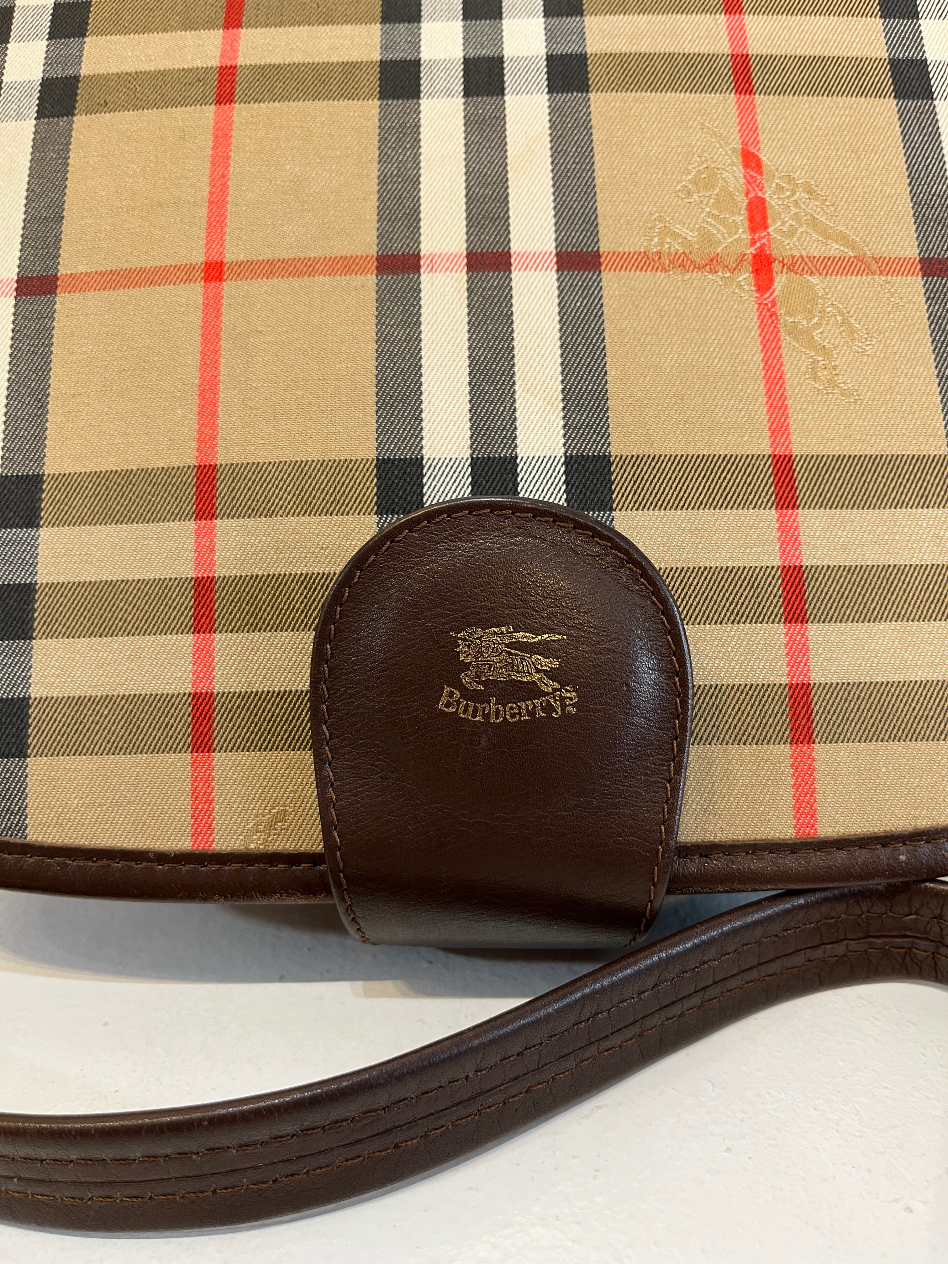 Vintage Burberry Saddle Bag