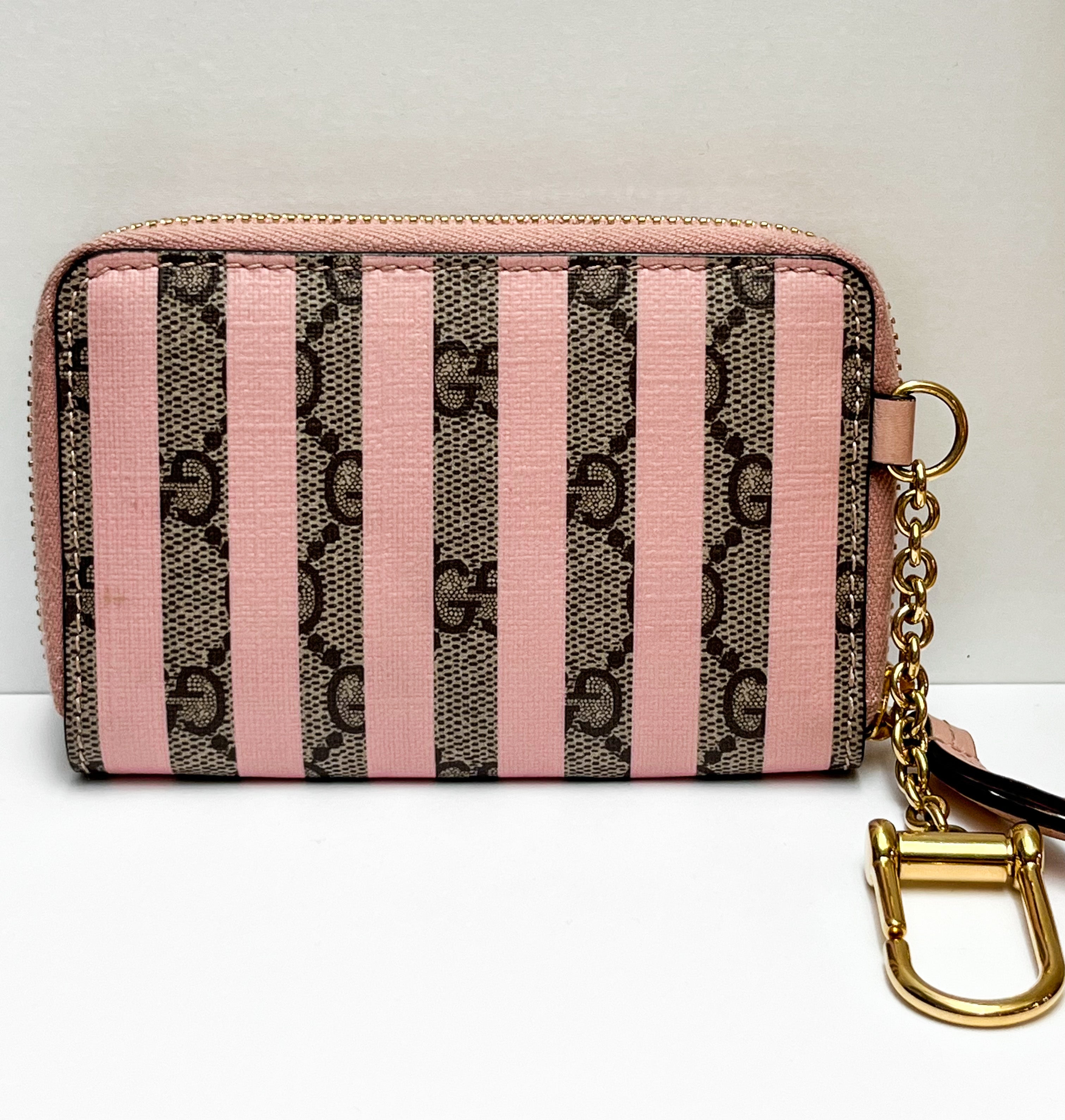 Gucci Supreme Monogram Vitello Eclipse Striped Wallet