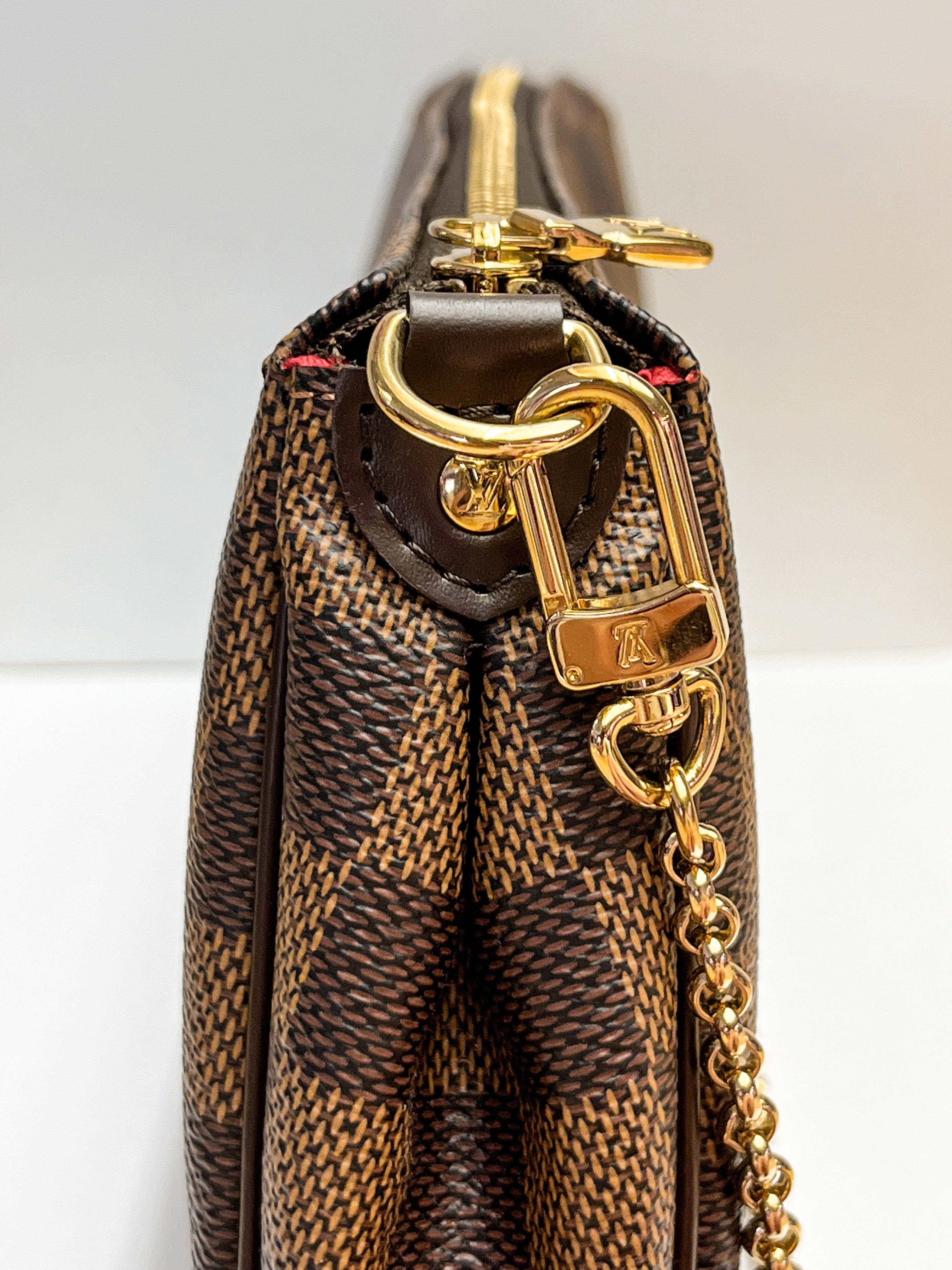 Louis Vuitton Damier Ebene Eva Clutch