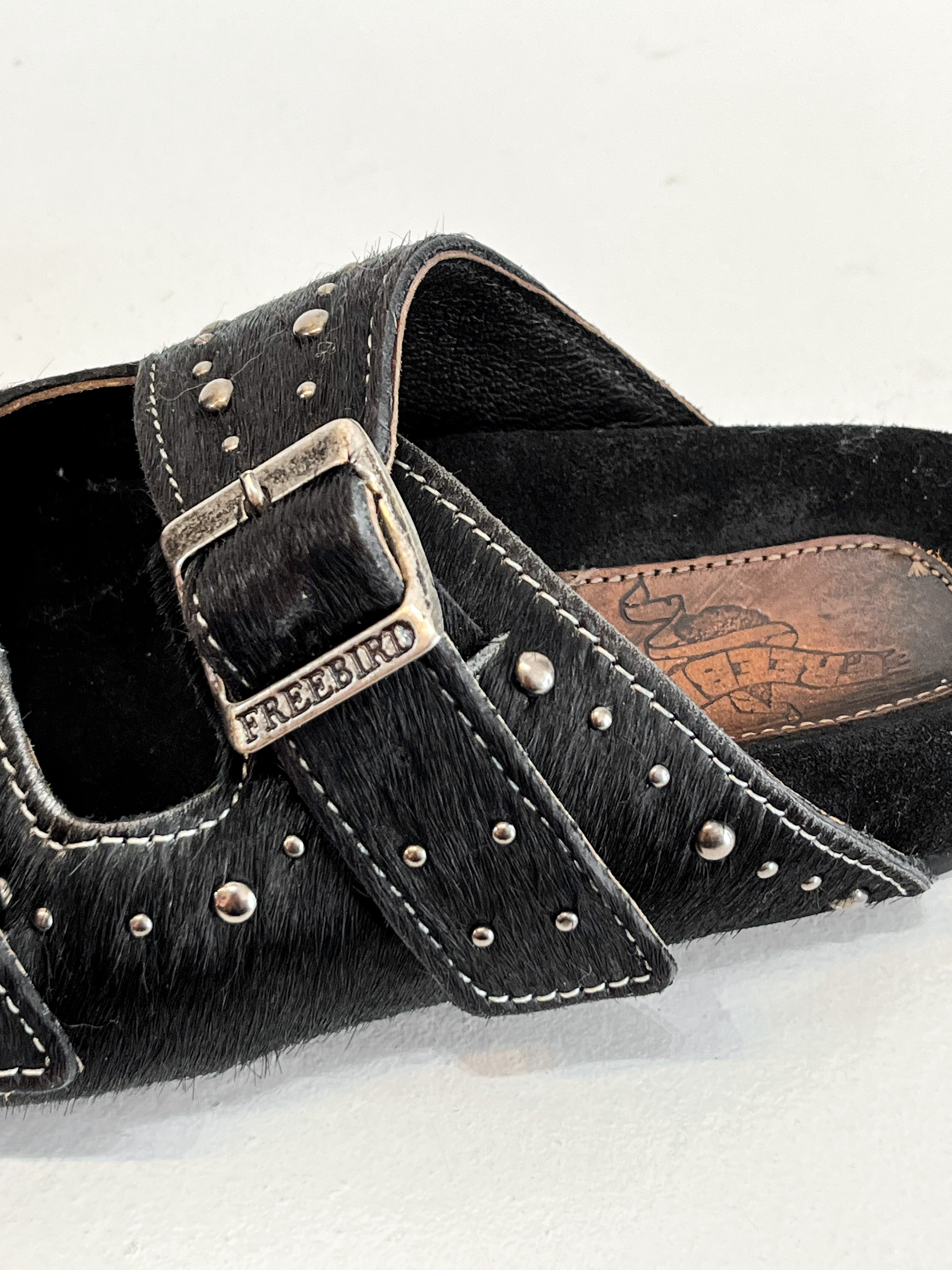 Freebird Studded Buckle Sandals