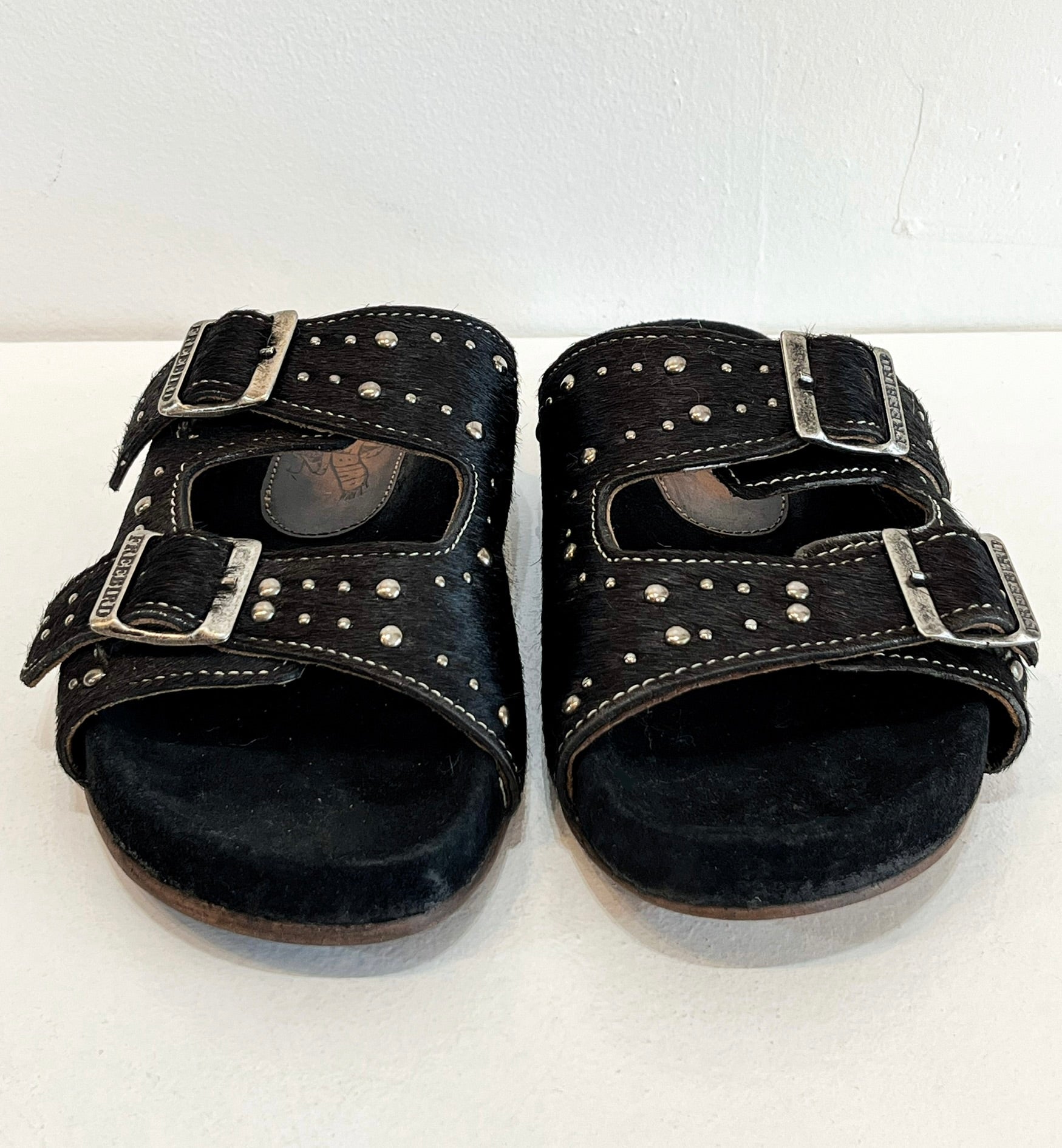 Freebird Studded Buckle Sandals