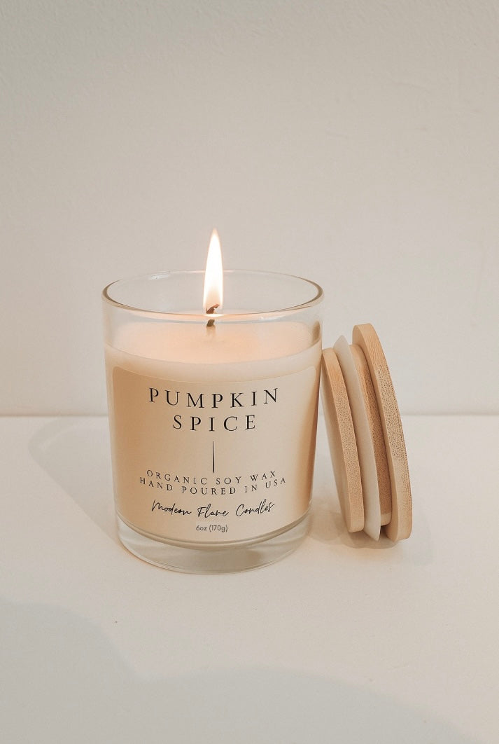 Pumpkin Spice Organic Soy Wax Candle
