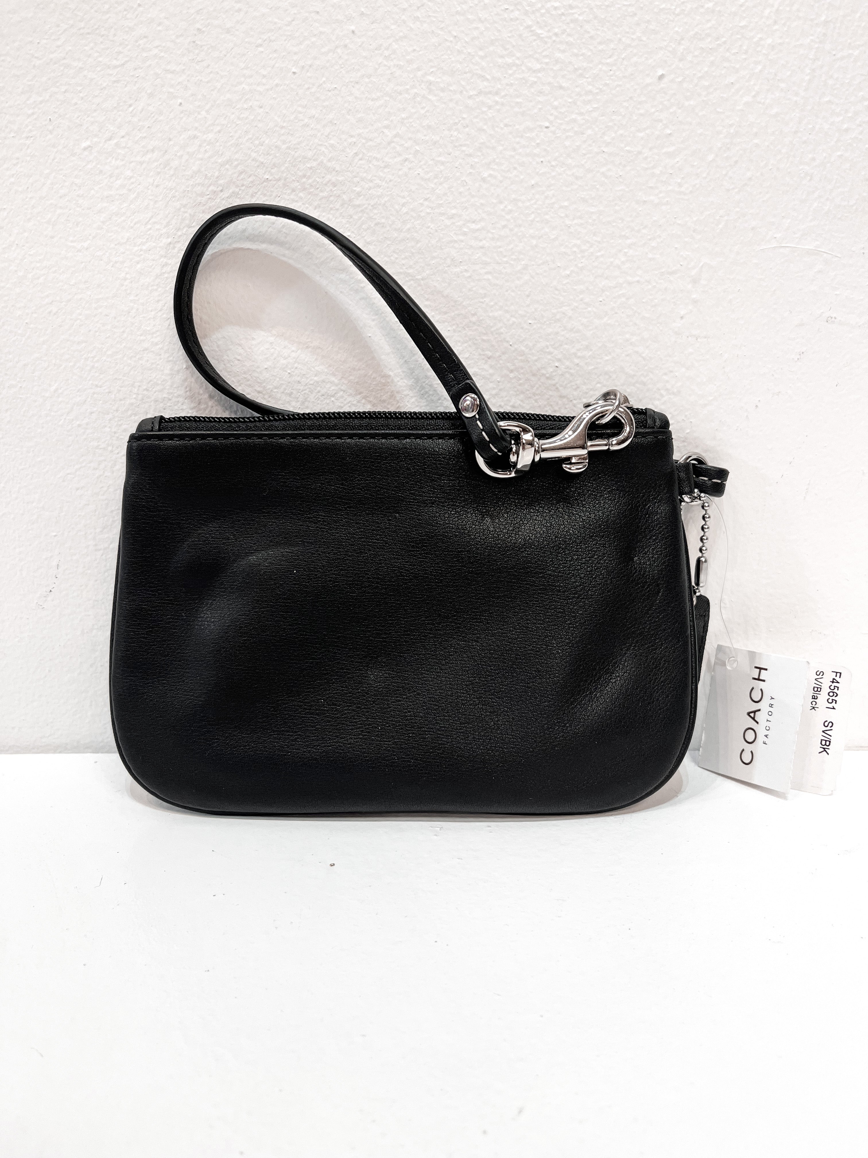 Coach Smooth Leather Wristlet