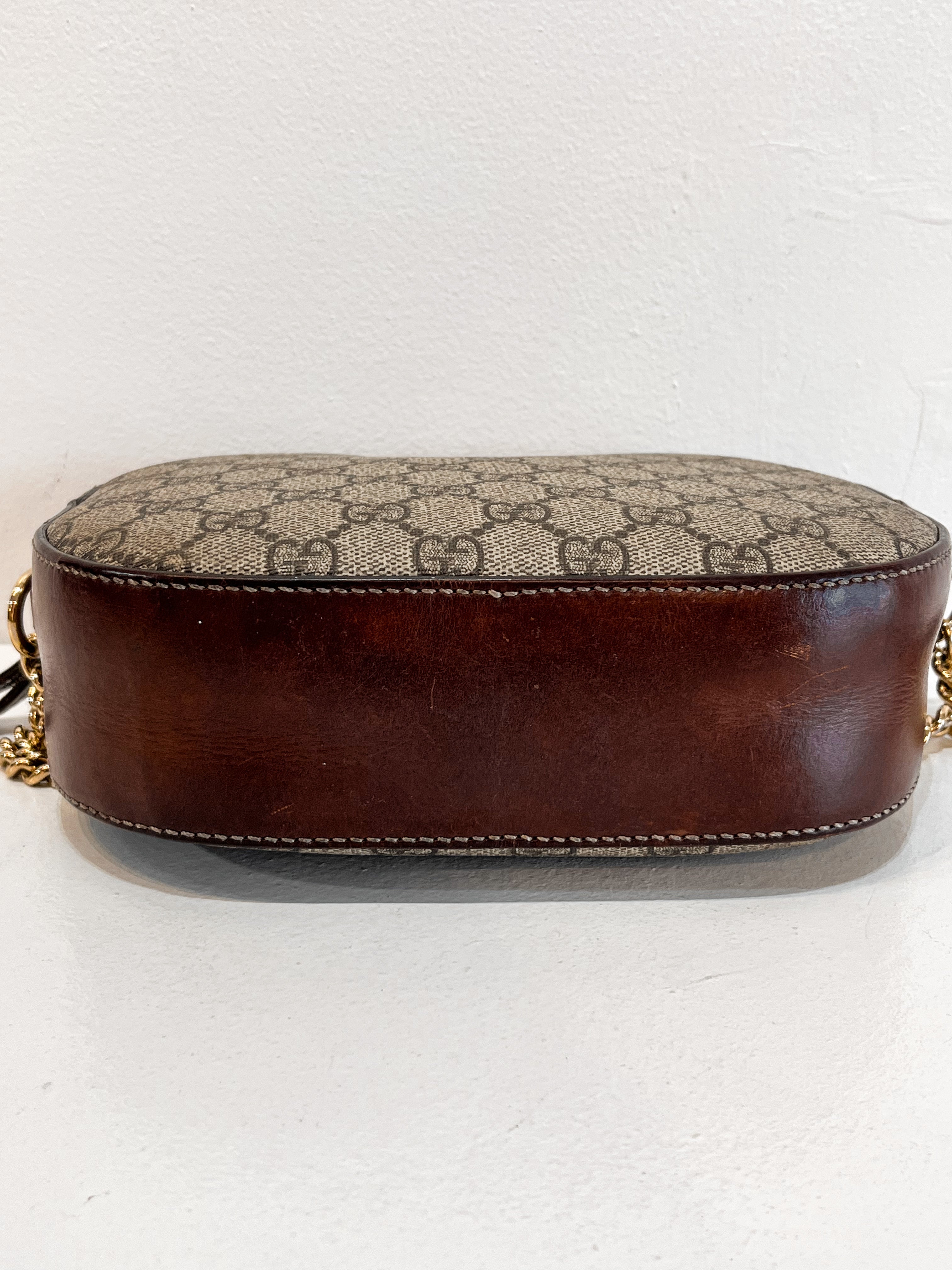 Gucci GG Canvas Mini Chain Shoulder Crossbody Bag
