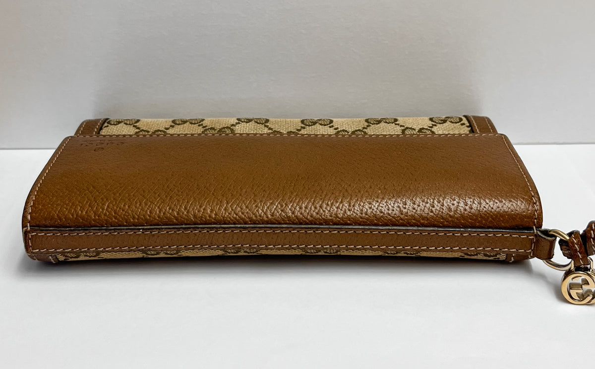 Gucci GG Canvas Bree Long Wallet