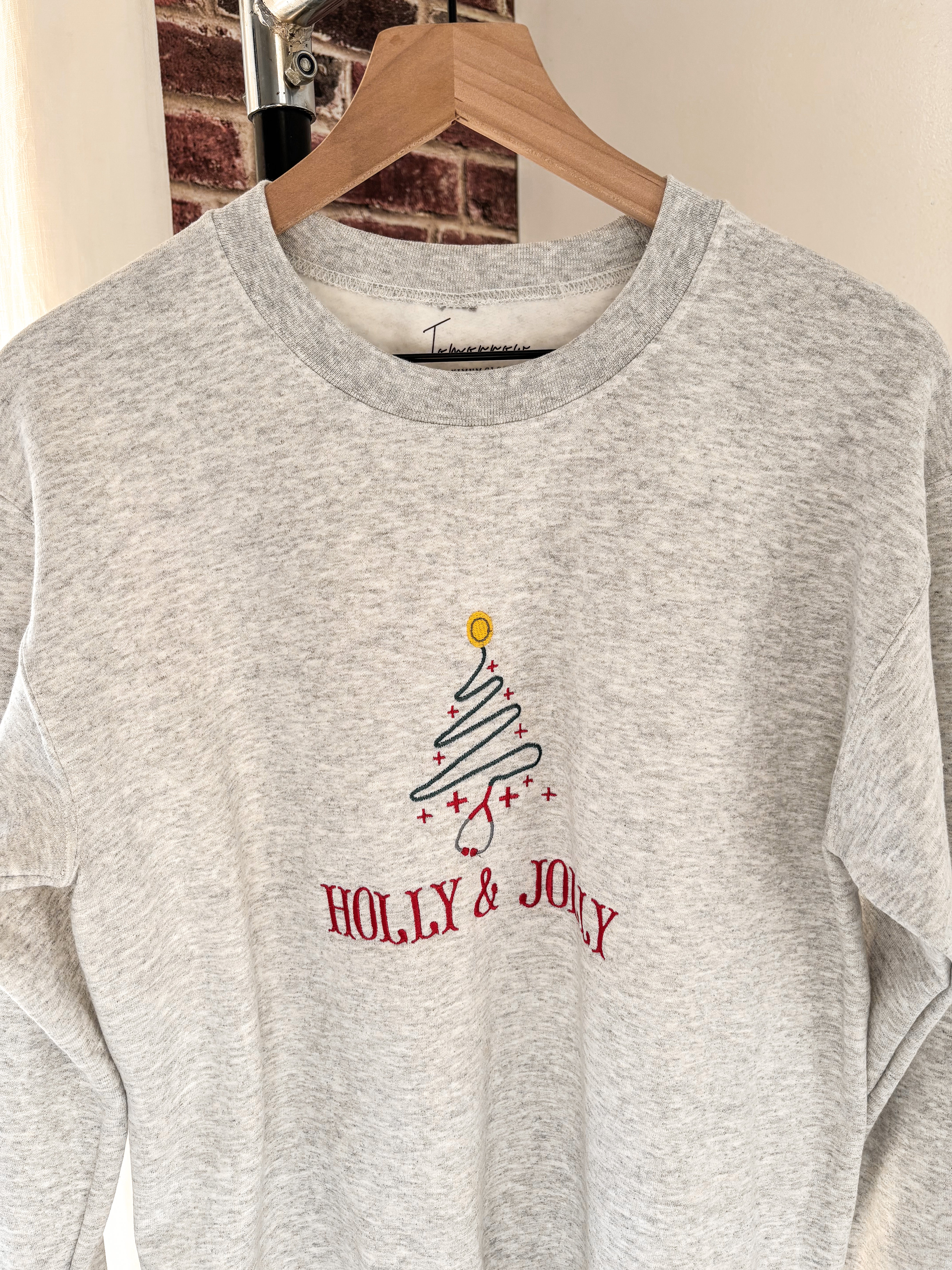 Tomorrow Holly Jolly Stethoscope Sweatshirt