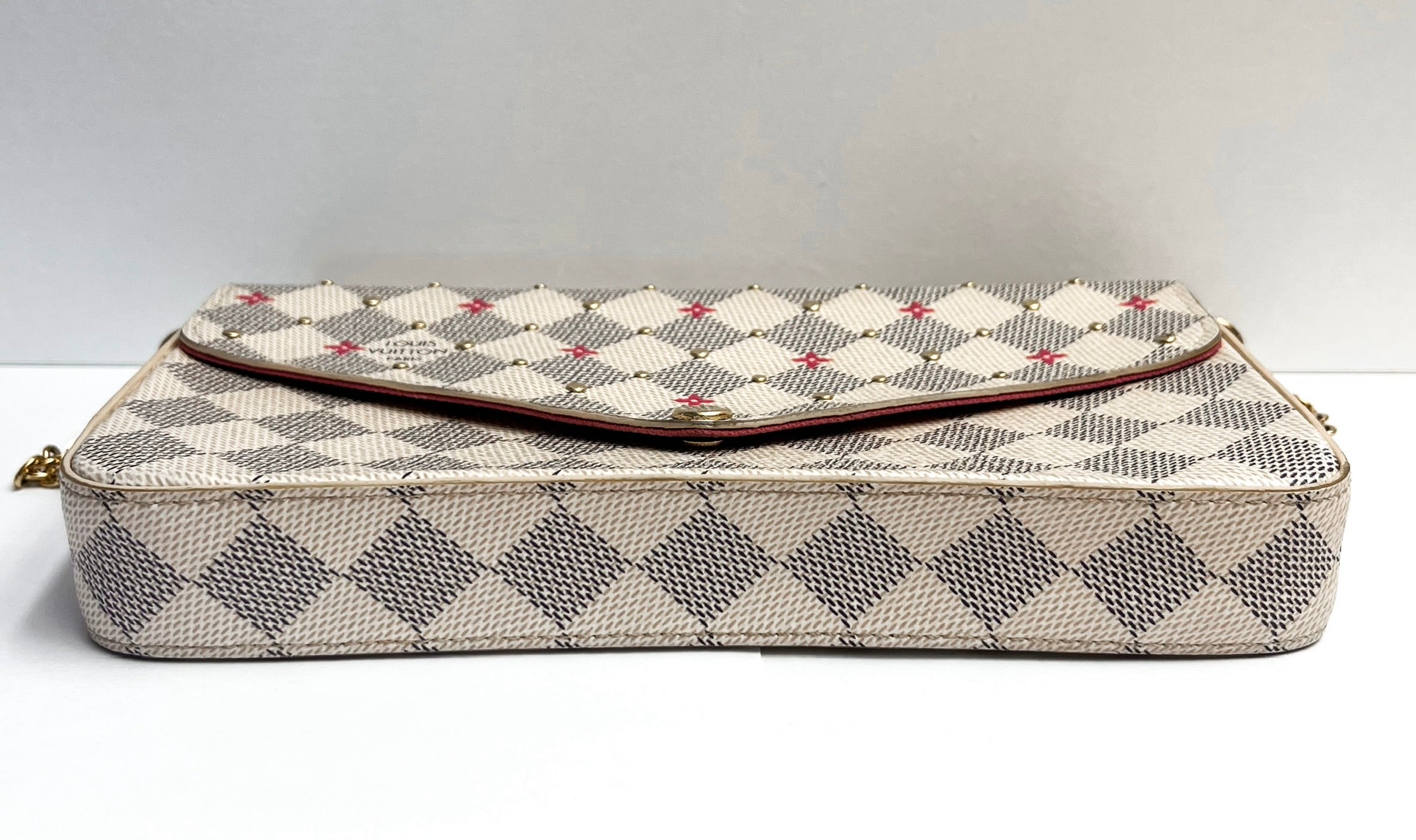 Louis Vuitton Damier Azur Studded Pochette Felicie