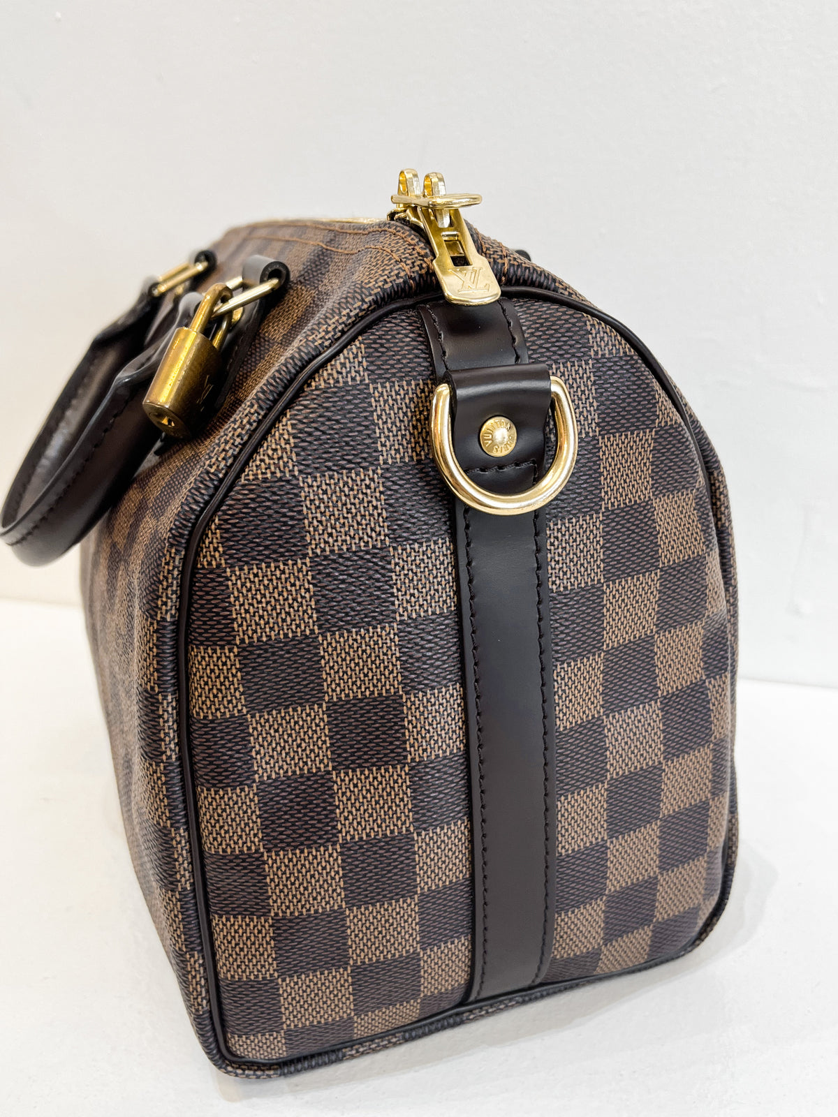 Louis Vuitton Damier Ebene Speedy Bandouliere 25