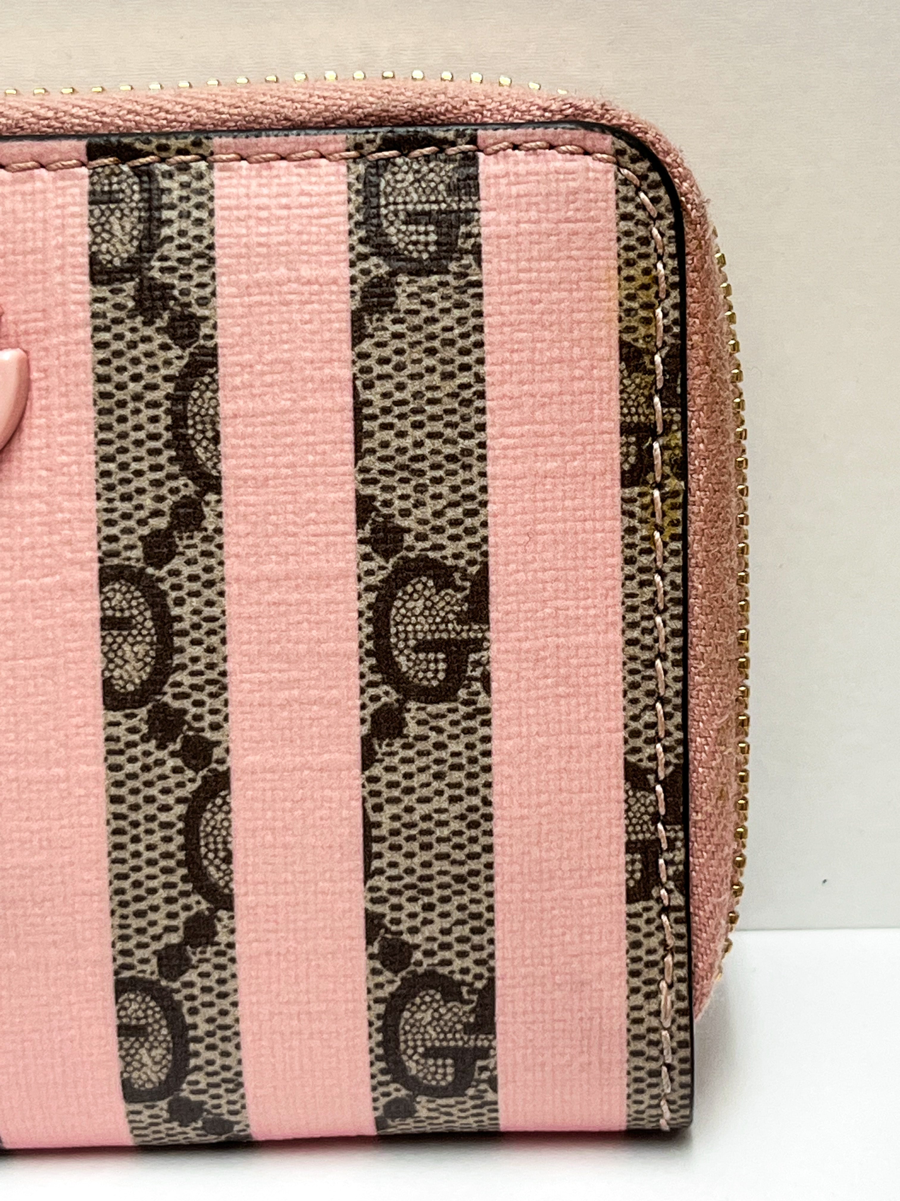 Gucci Supreme Monogram Vitello Eclipse Striped Wallet