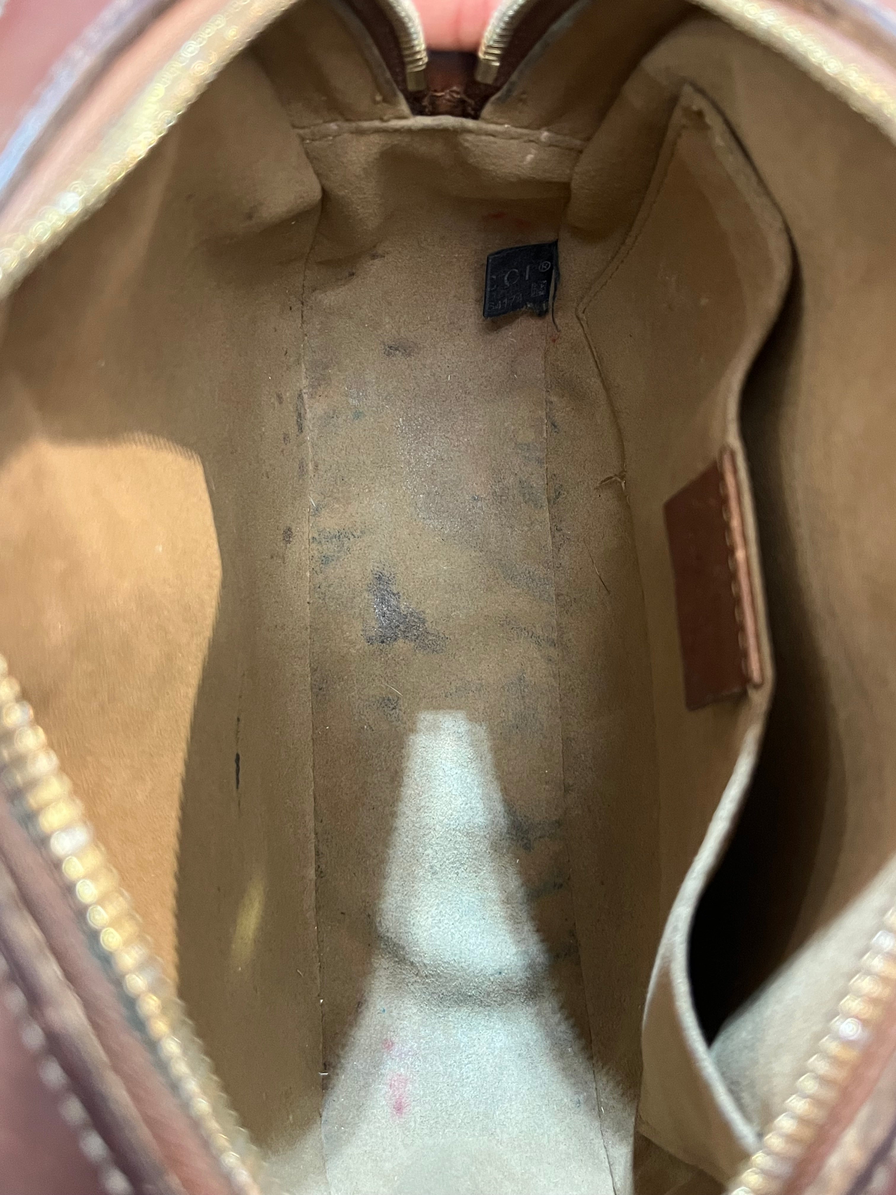 Gucci GG Canvas Mini Chain Shoulder Crossbody Bag