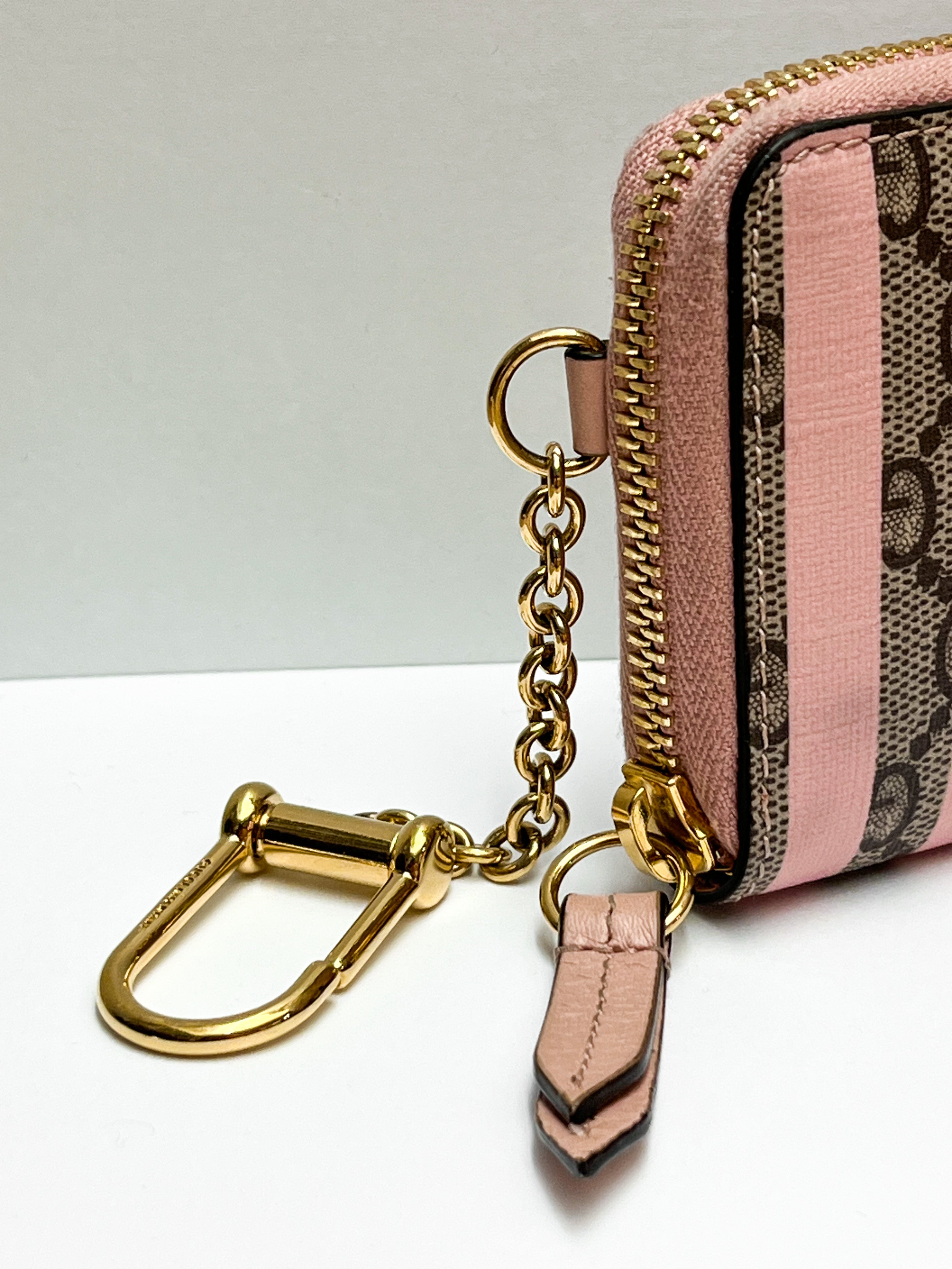 Gucci Supreme Monogram Vitello Eclipse Striped Wallet