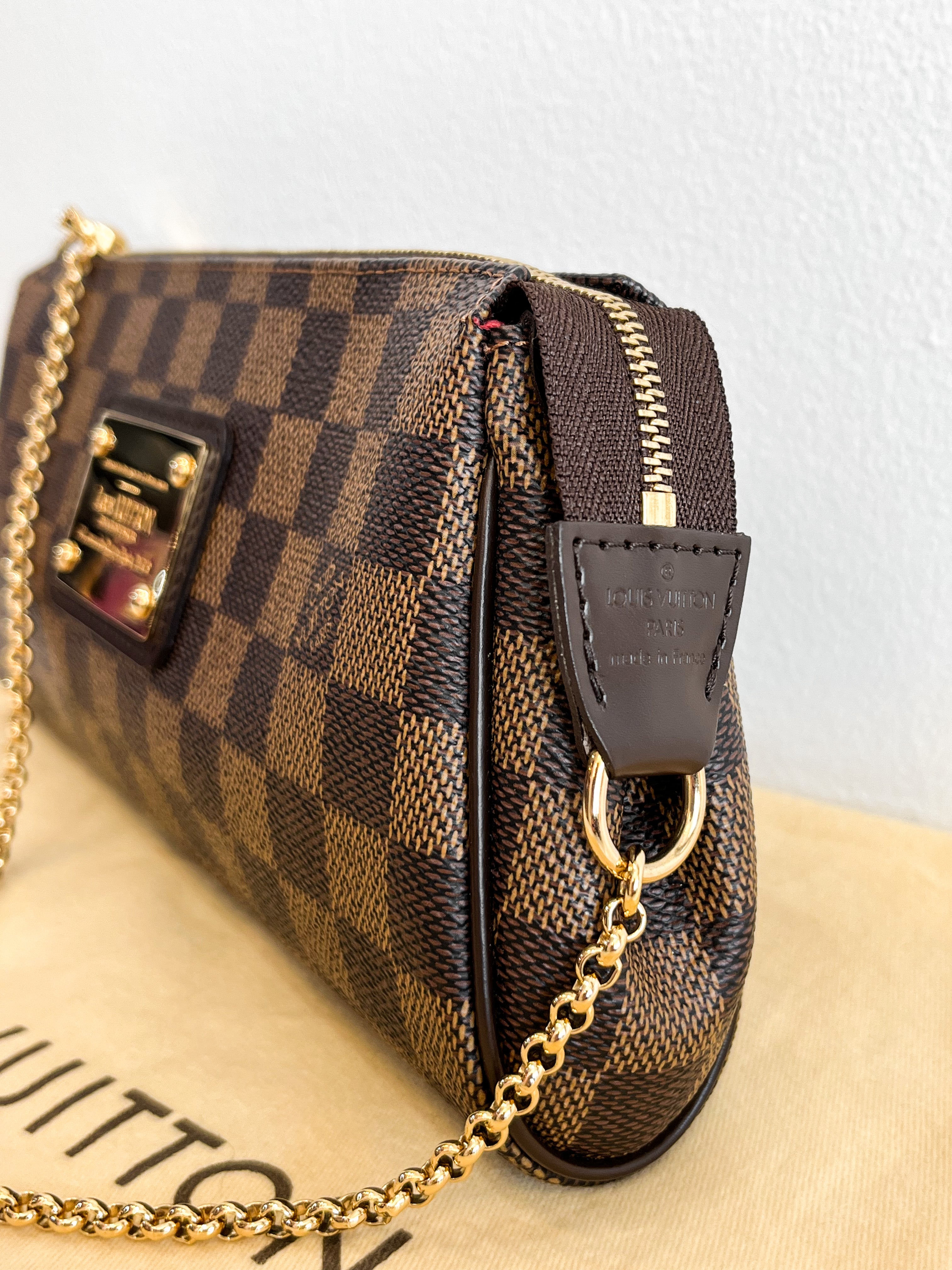 Louis Vuitton Damier Ebene Eva Clutch