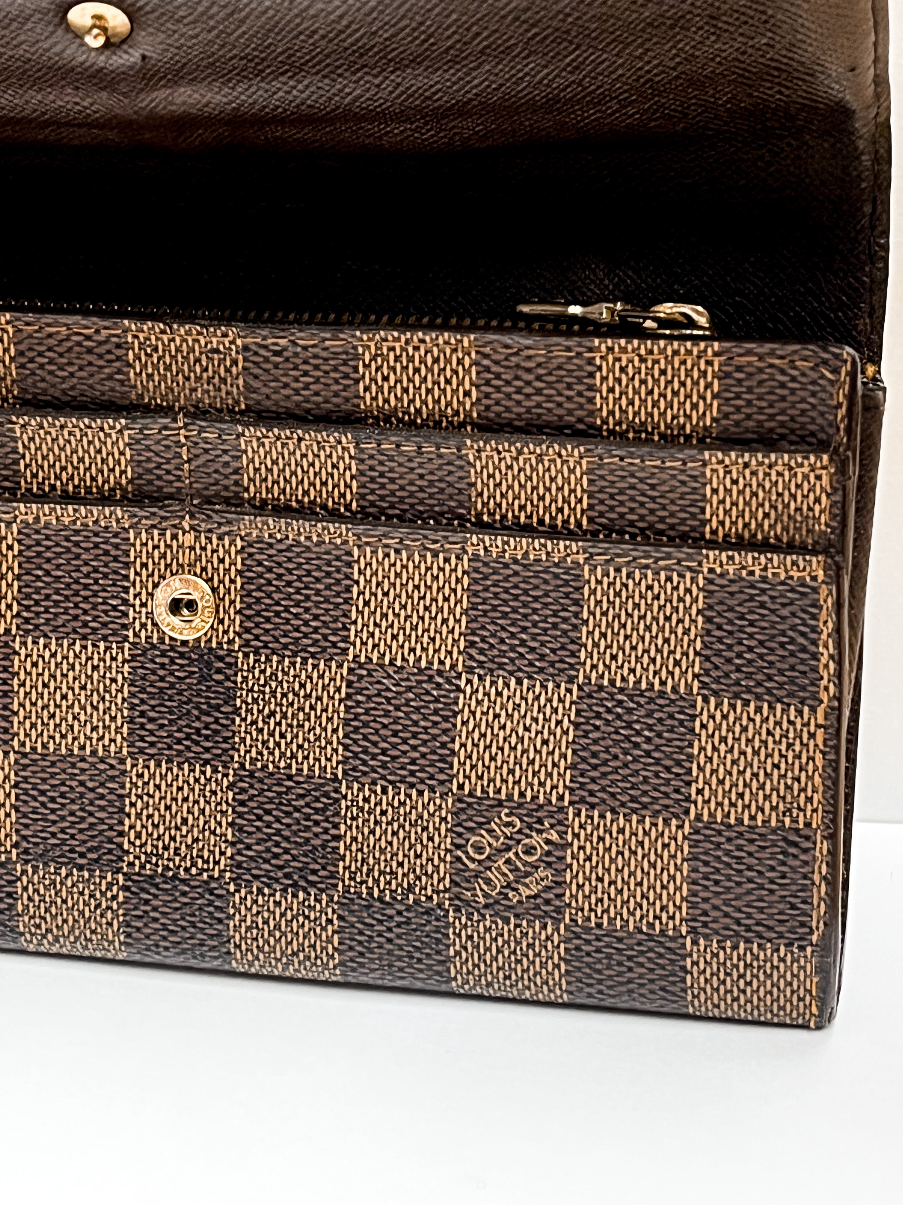 Louis Vuitton Damier Ebene Sarah Wallet