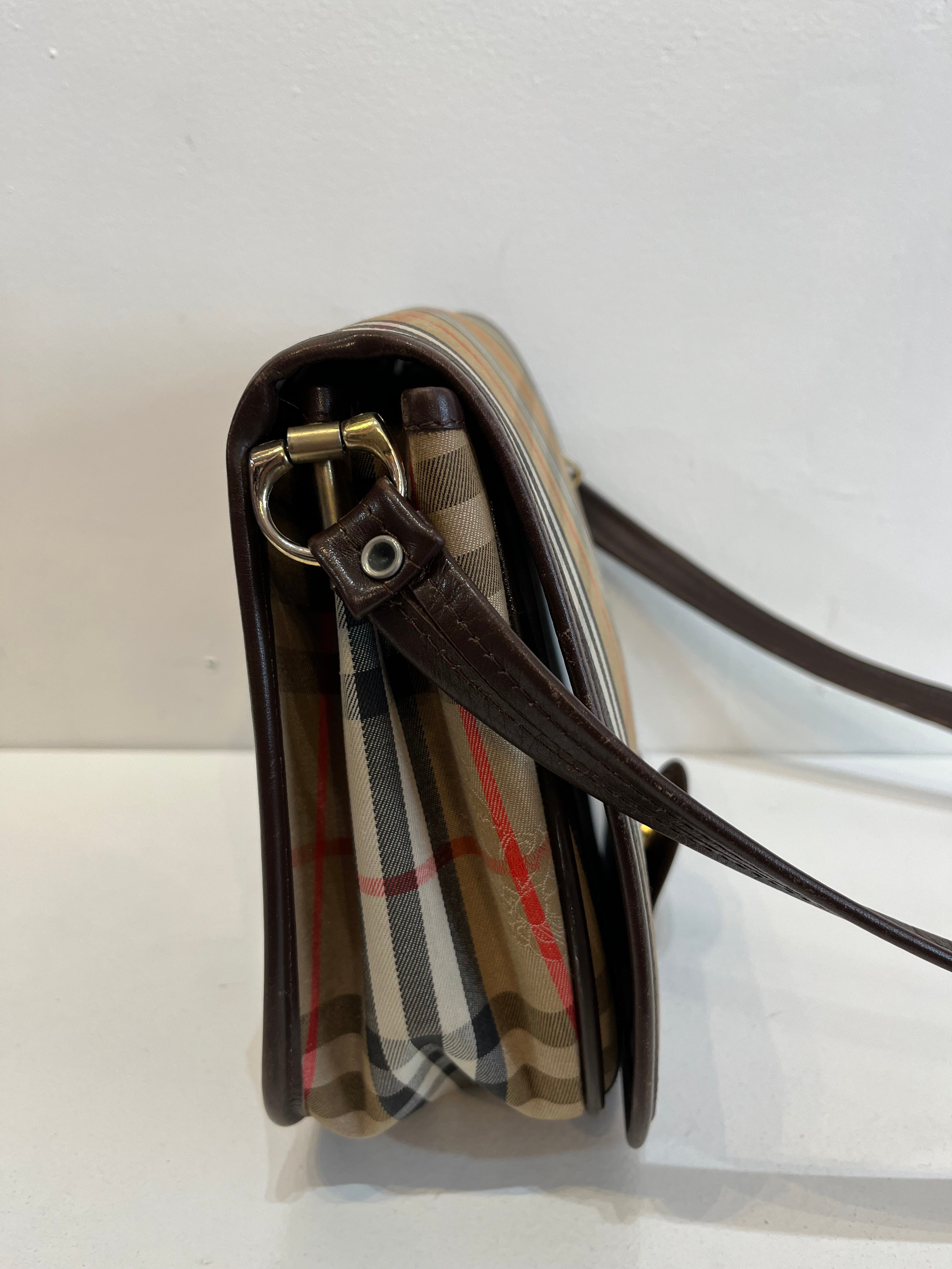 Vintage Burberry Saddle Bag