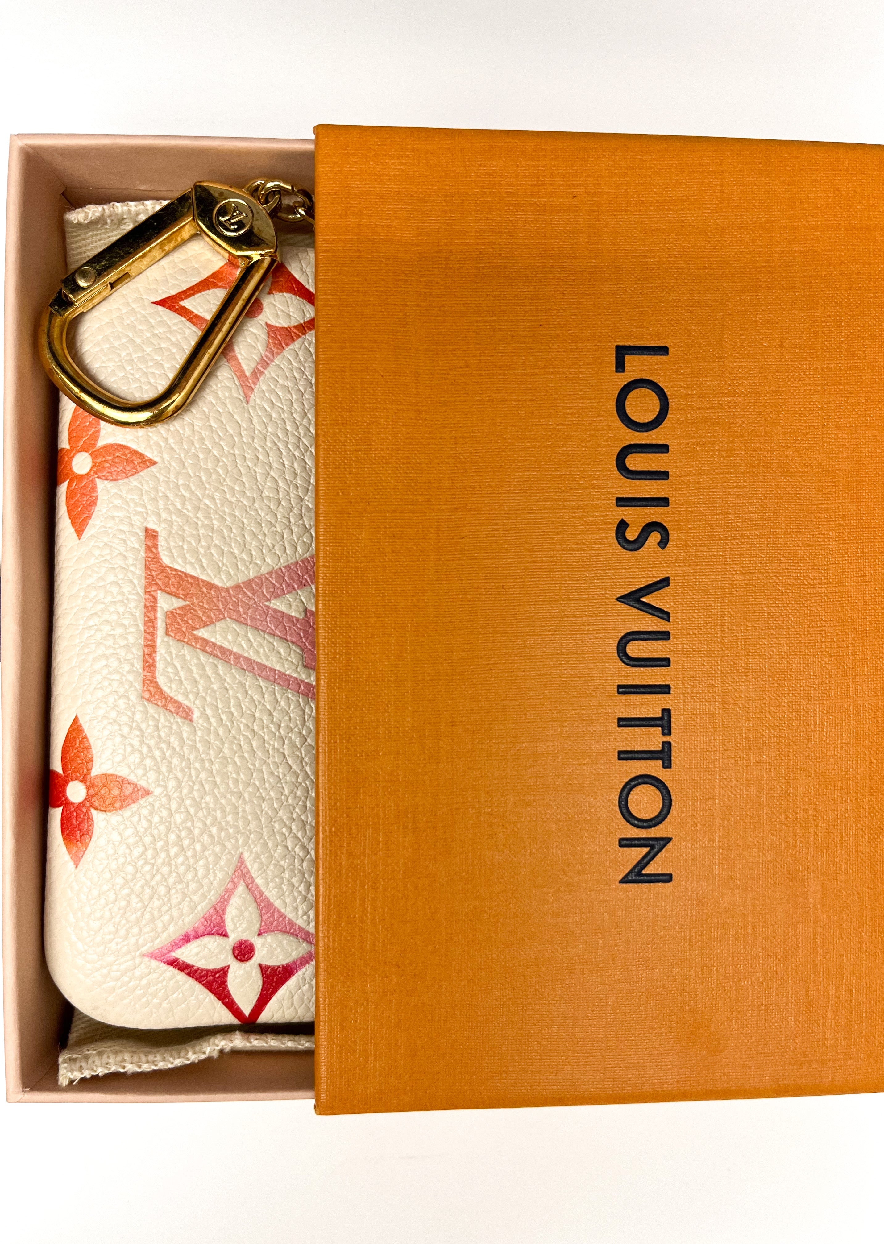 Louis Vuitton Key Pouch Monogram Empreinte Sunrise Aquarelle