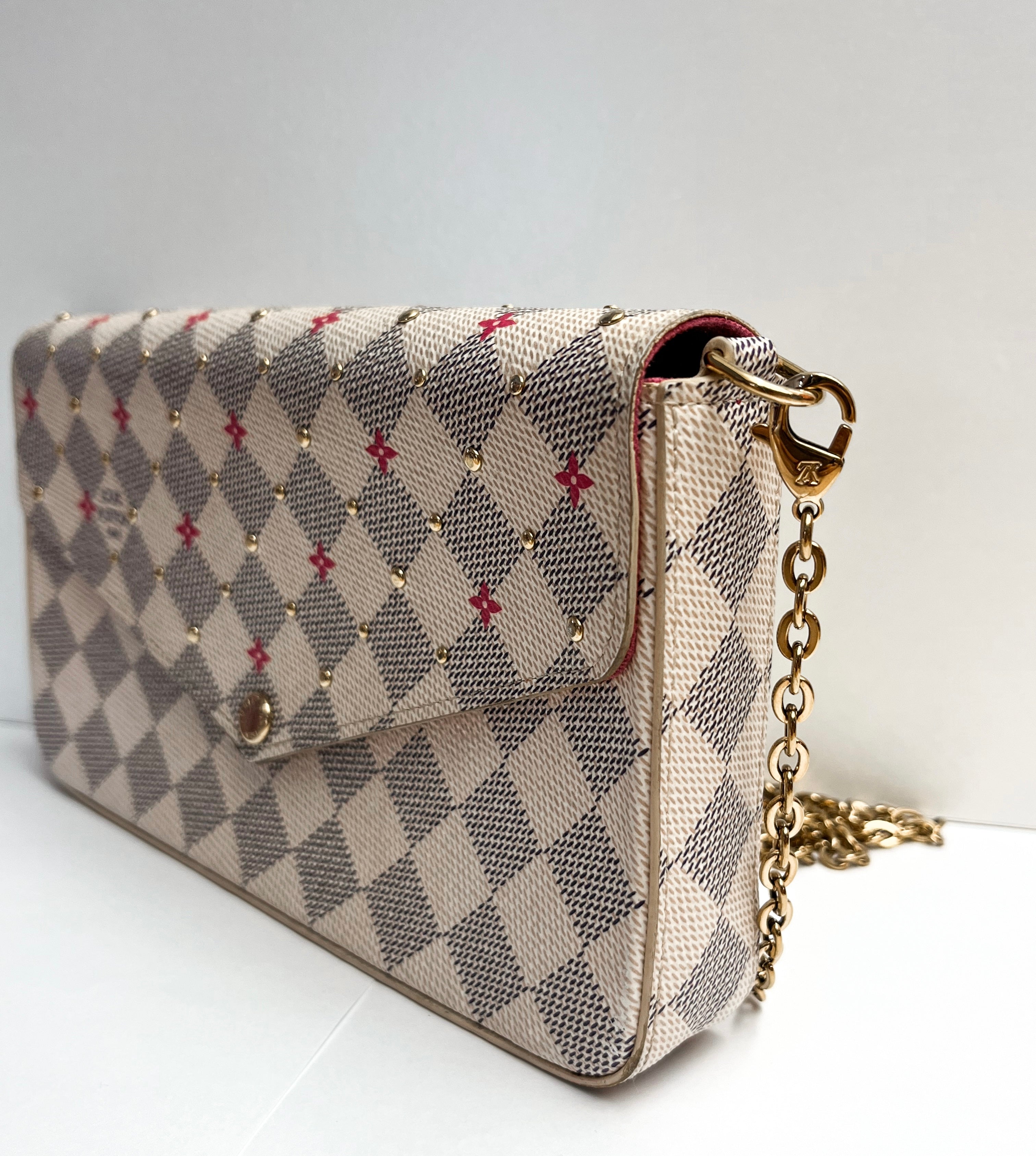 Louis Vuitton Damier Azur Studded Pochette Felicie
