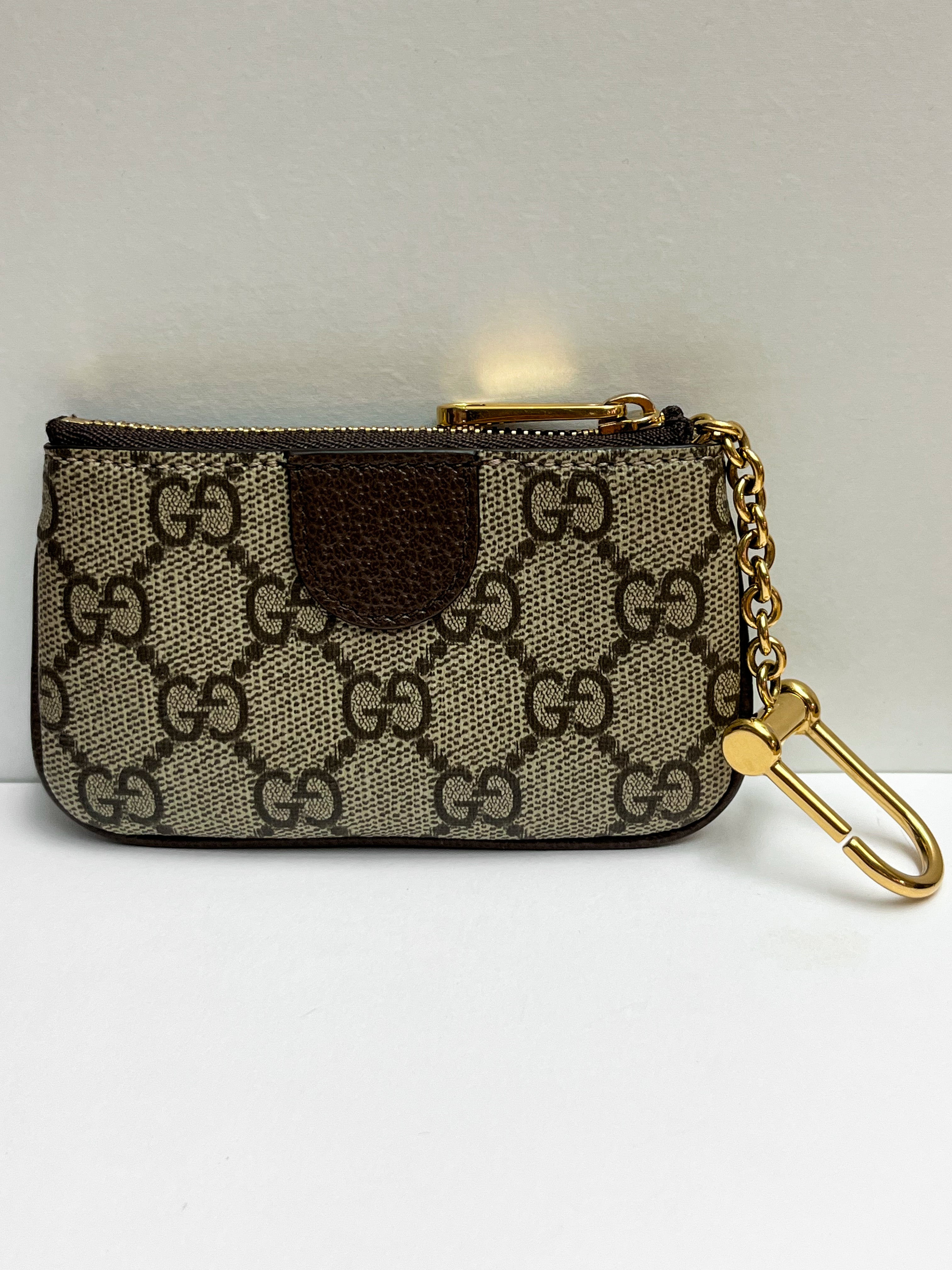 Gucci GG Supreme Monogram Web Ophidia Key Pouch