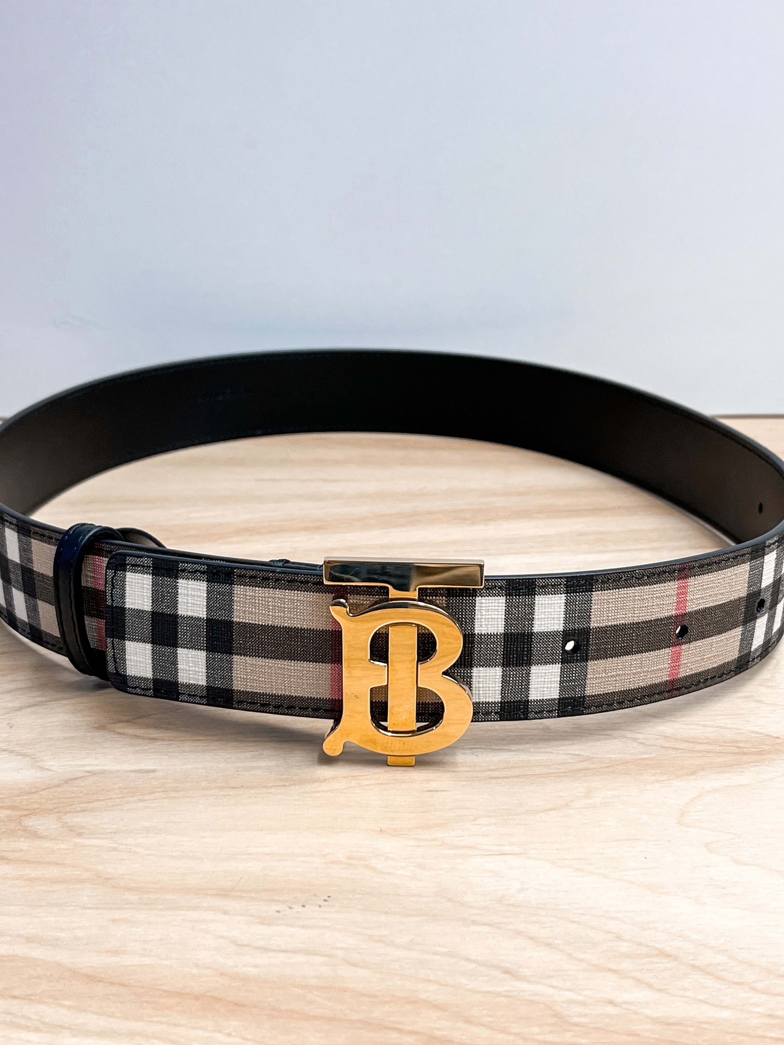 Burberry Check TB Belt