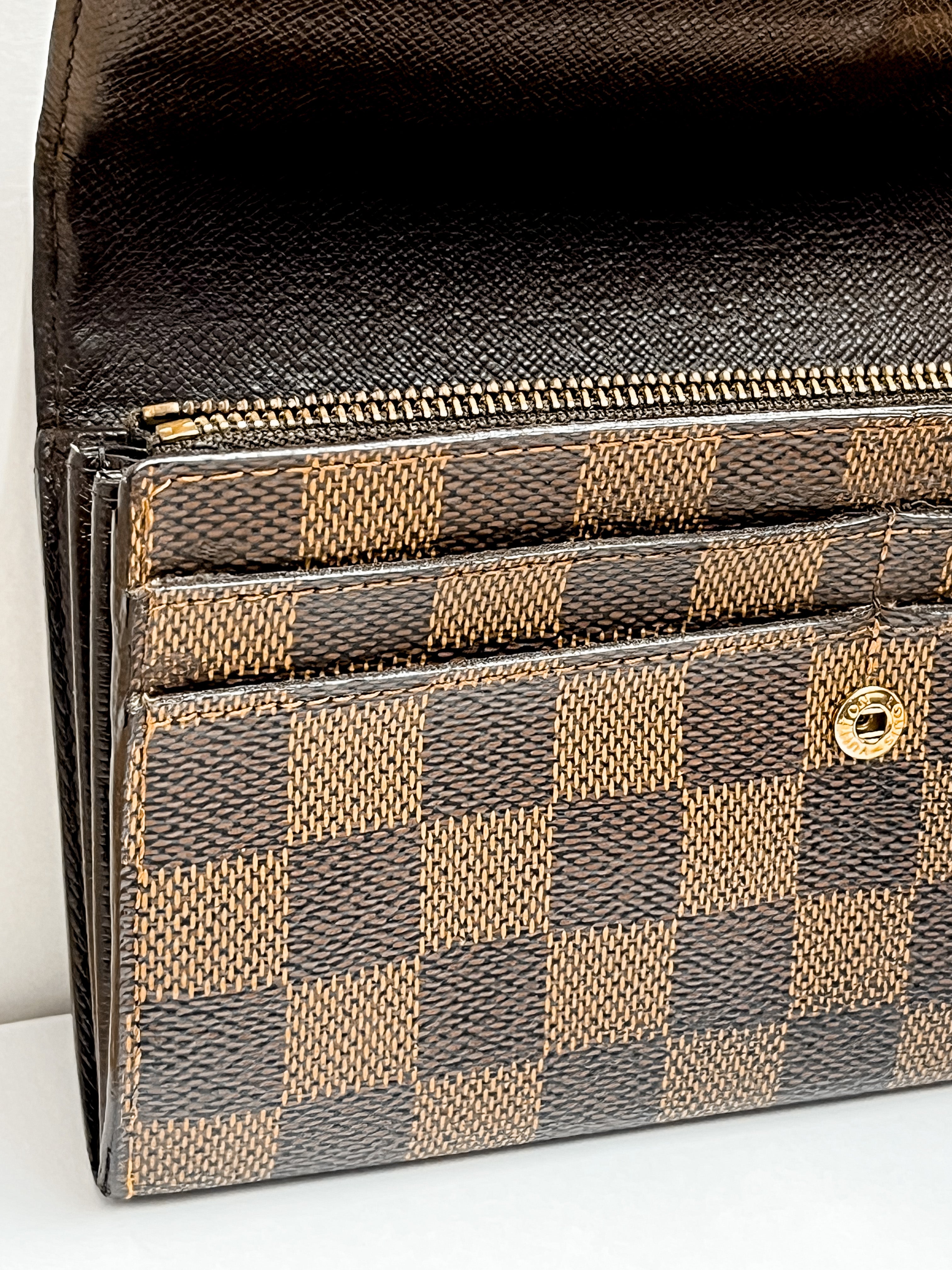 Louis Vuitton Damier Ebene Sarah Wallet