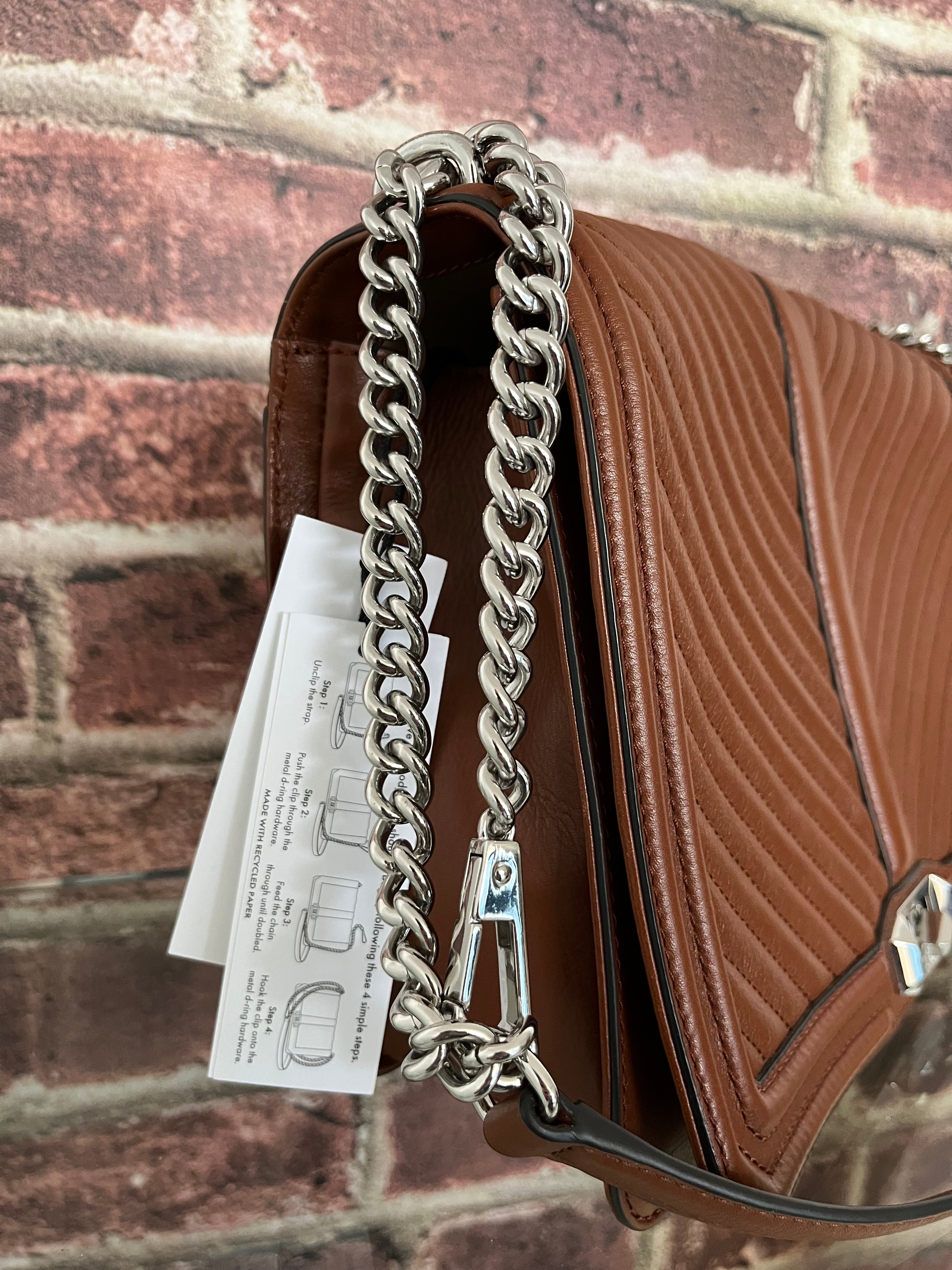 Rebecca Minkoff Chevron Quilted Jumbo Love Shoulder/Crossbody Bag