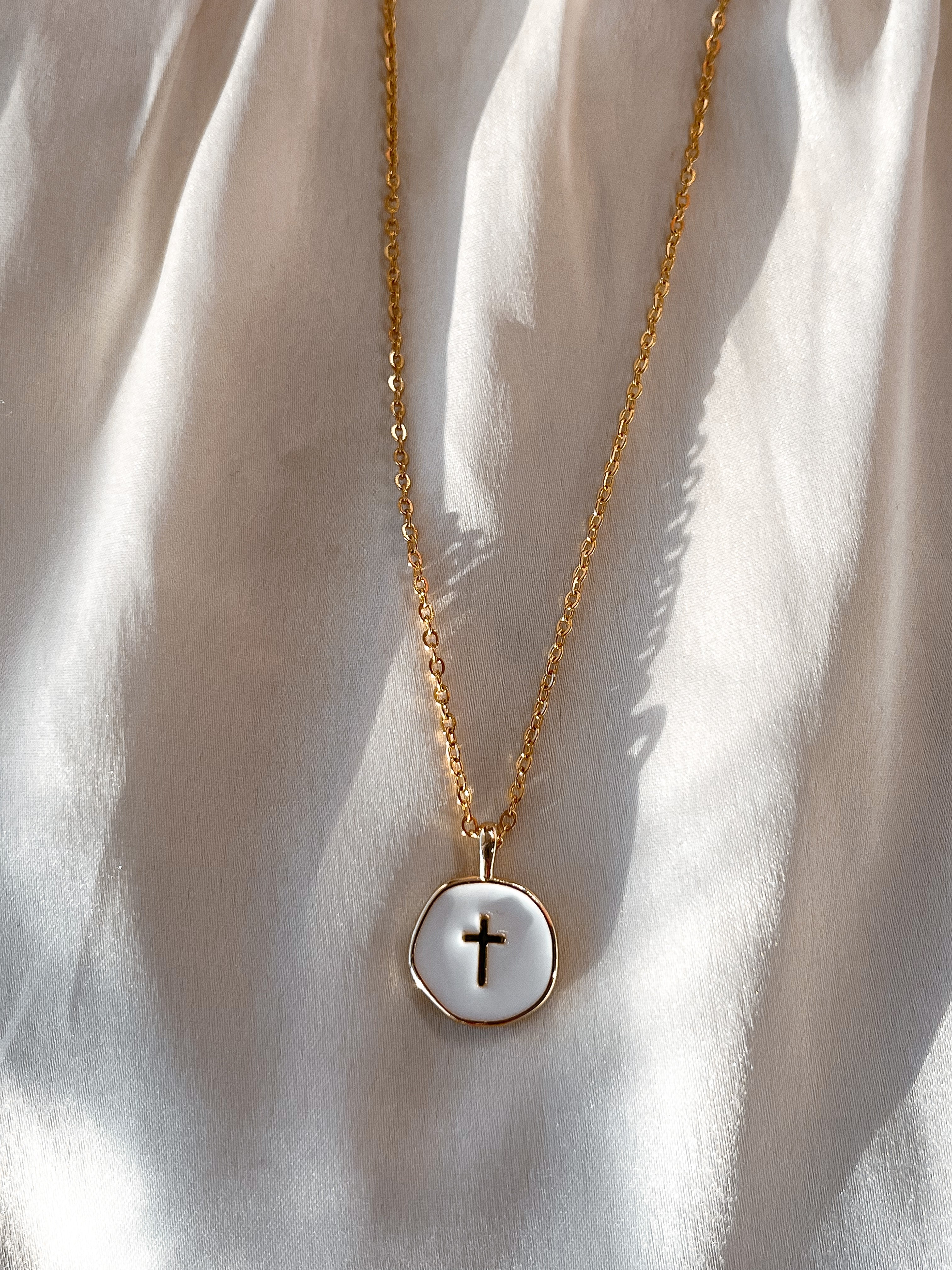 18k Gold Plated Cross Necklace