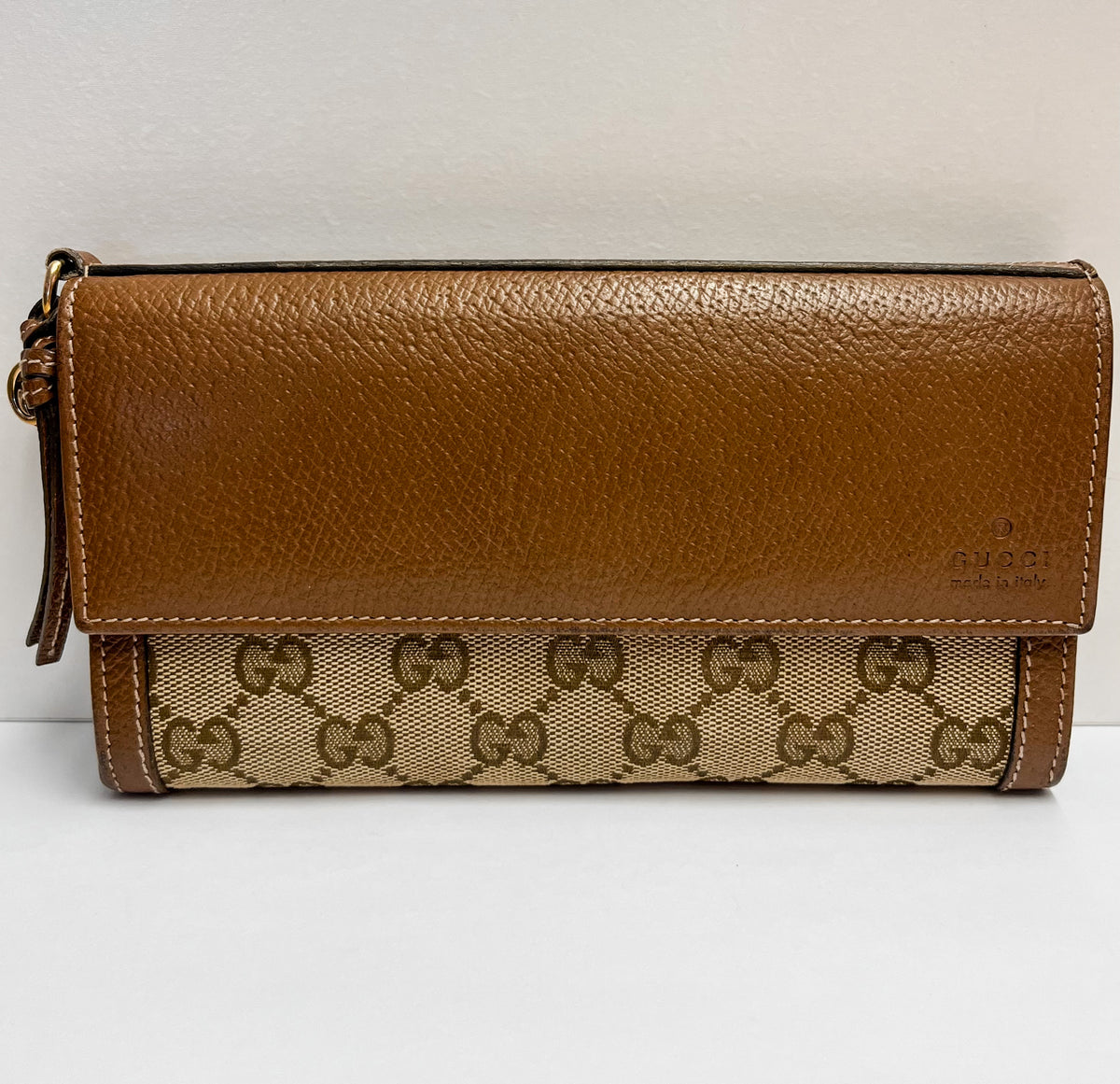 Gucci GG Canvas Bree Long Wallet