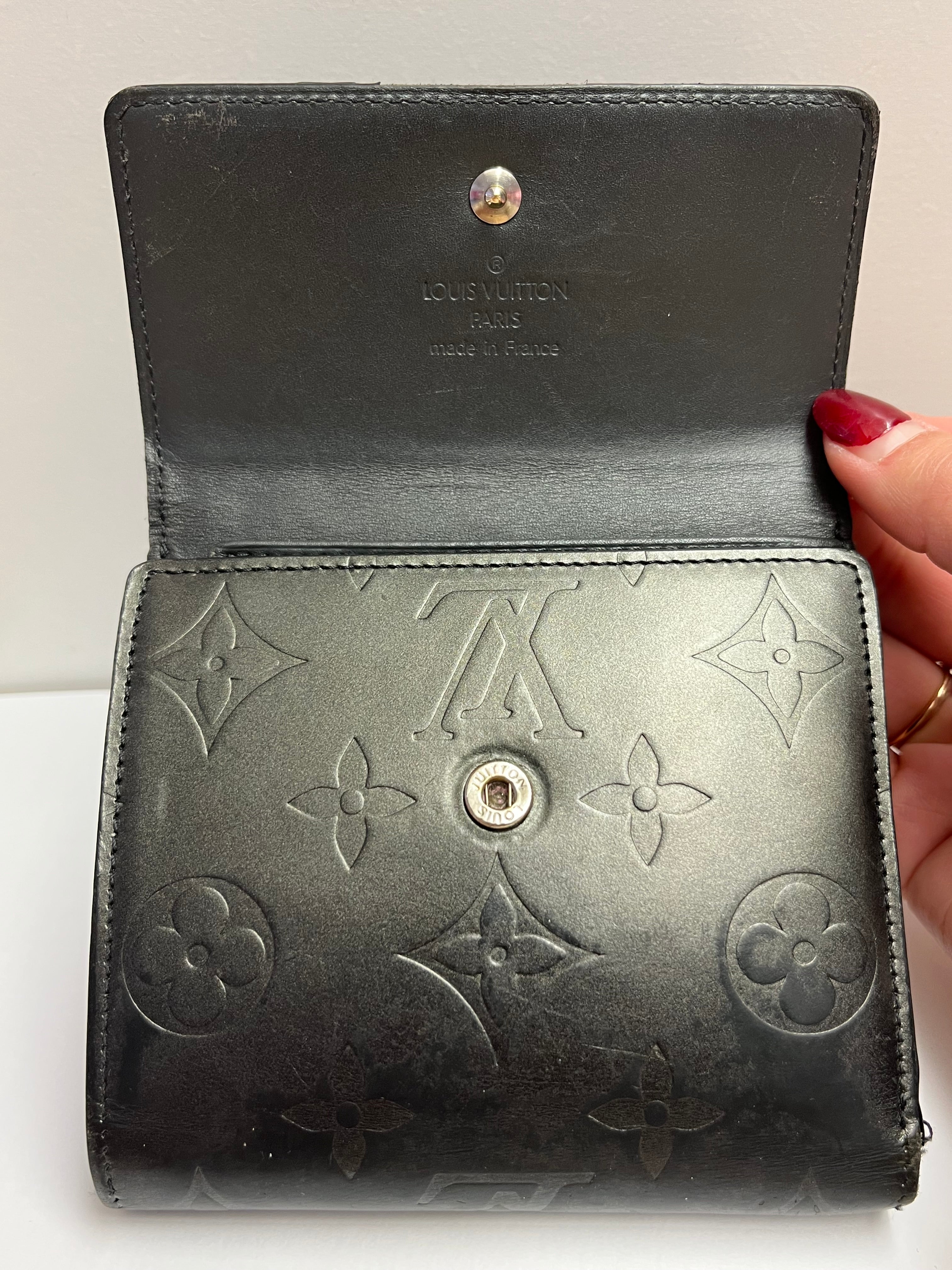 Louis Vuitton Matte Monogram Trifold Wallet