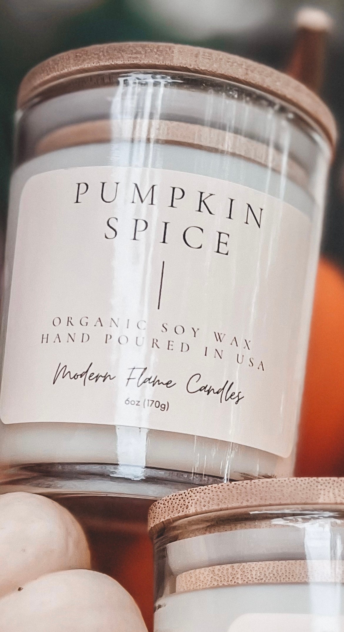 Pumpkin Spice Organic Soy Wax Candle