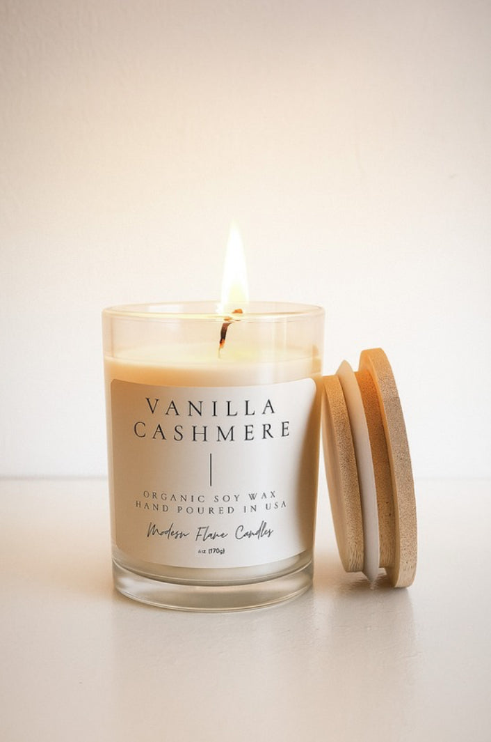 Vanilla Cashmere Organic Soy Wax Candle