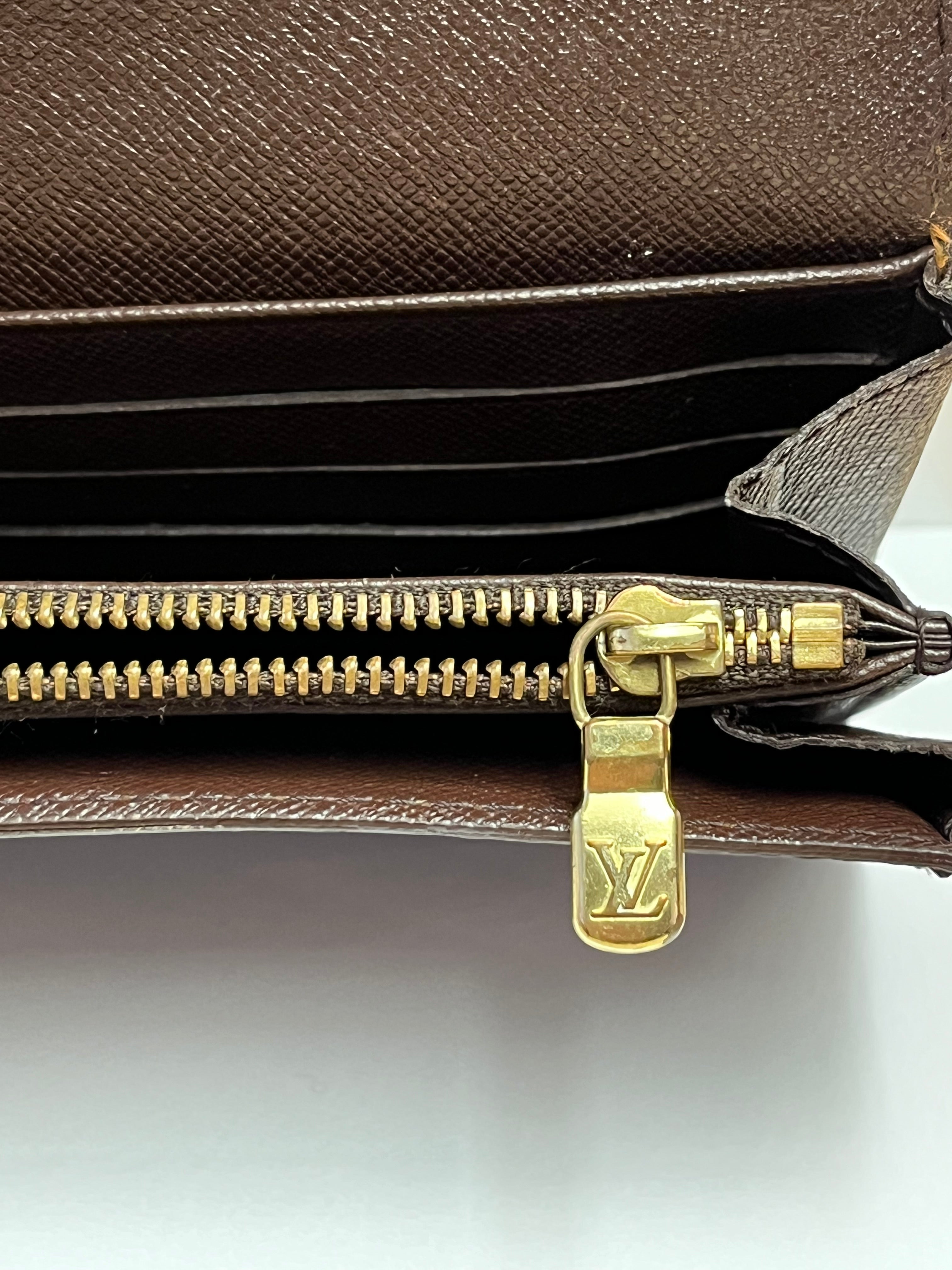 Louis Vuitton Damier Ebene Sarah Wallet