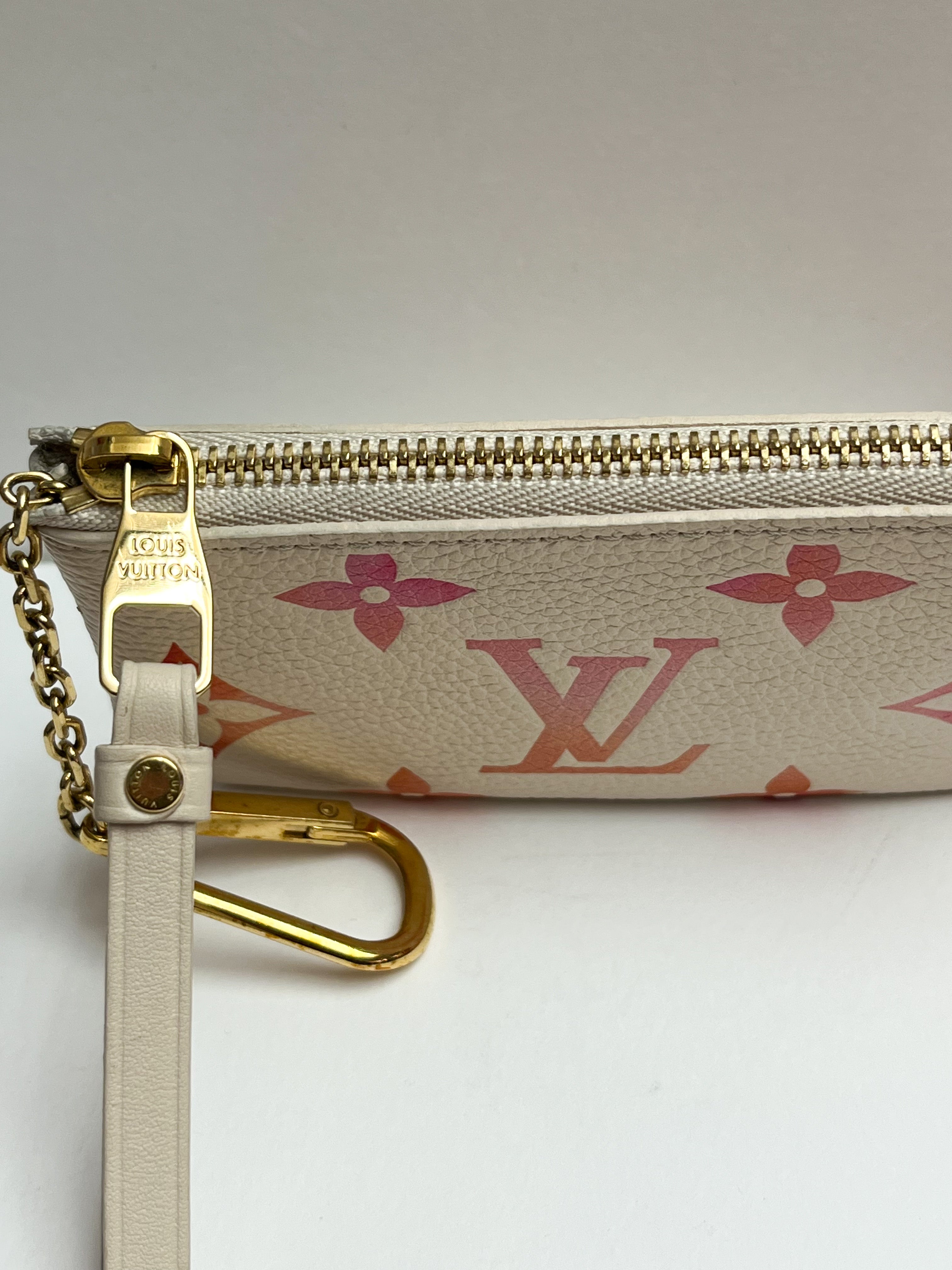 Louis Vuitton Key Pouch Monogram Empreinte Sunrise Aquarelle