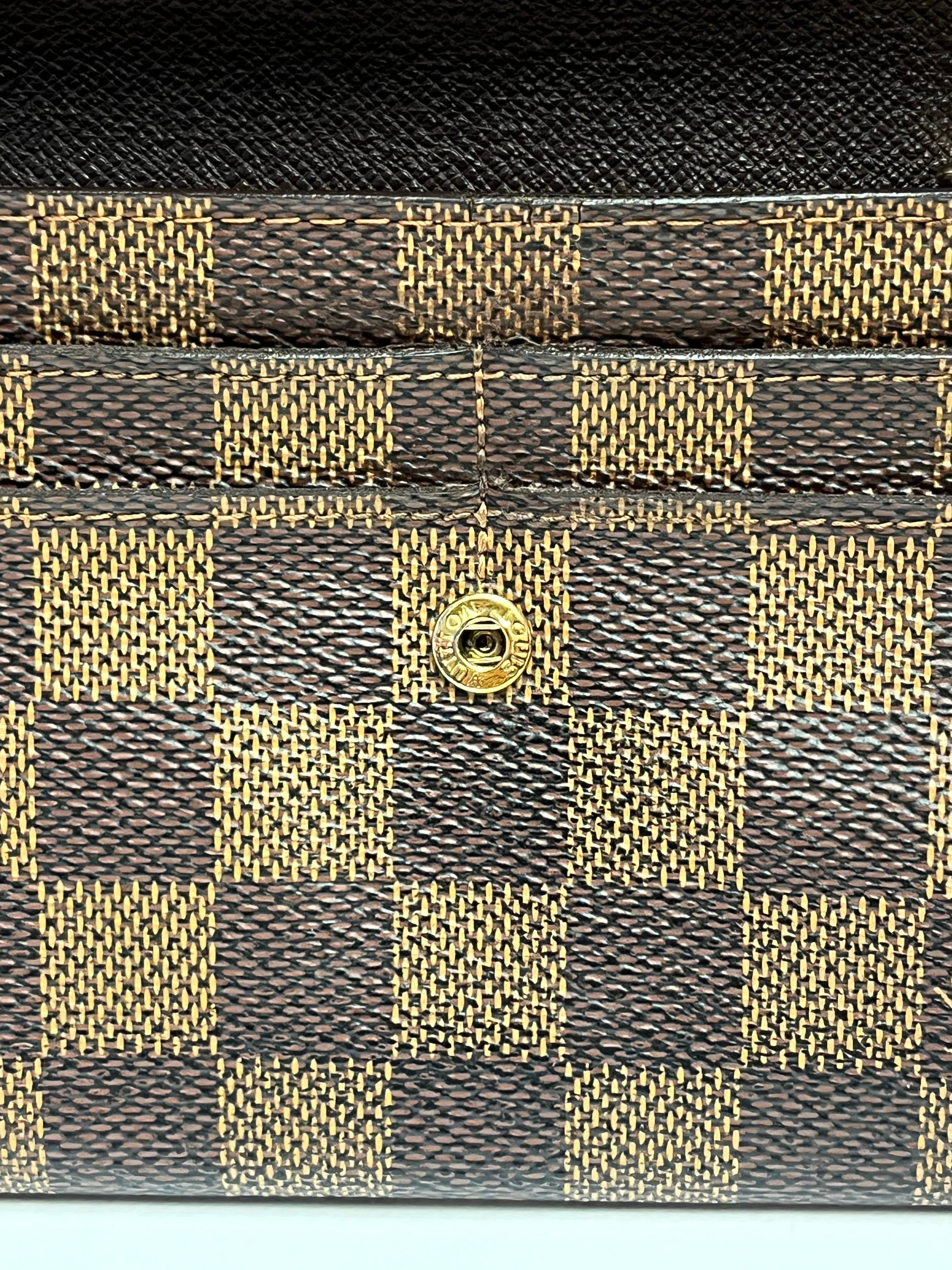 Louis Vuitton Damier Ebene Sarah Wallet