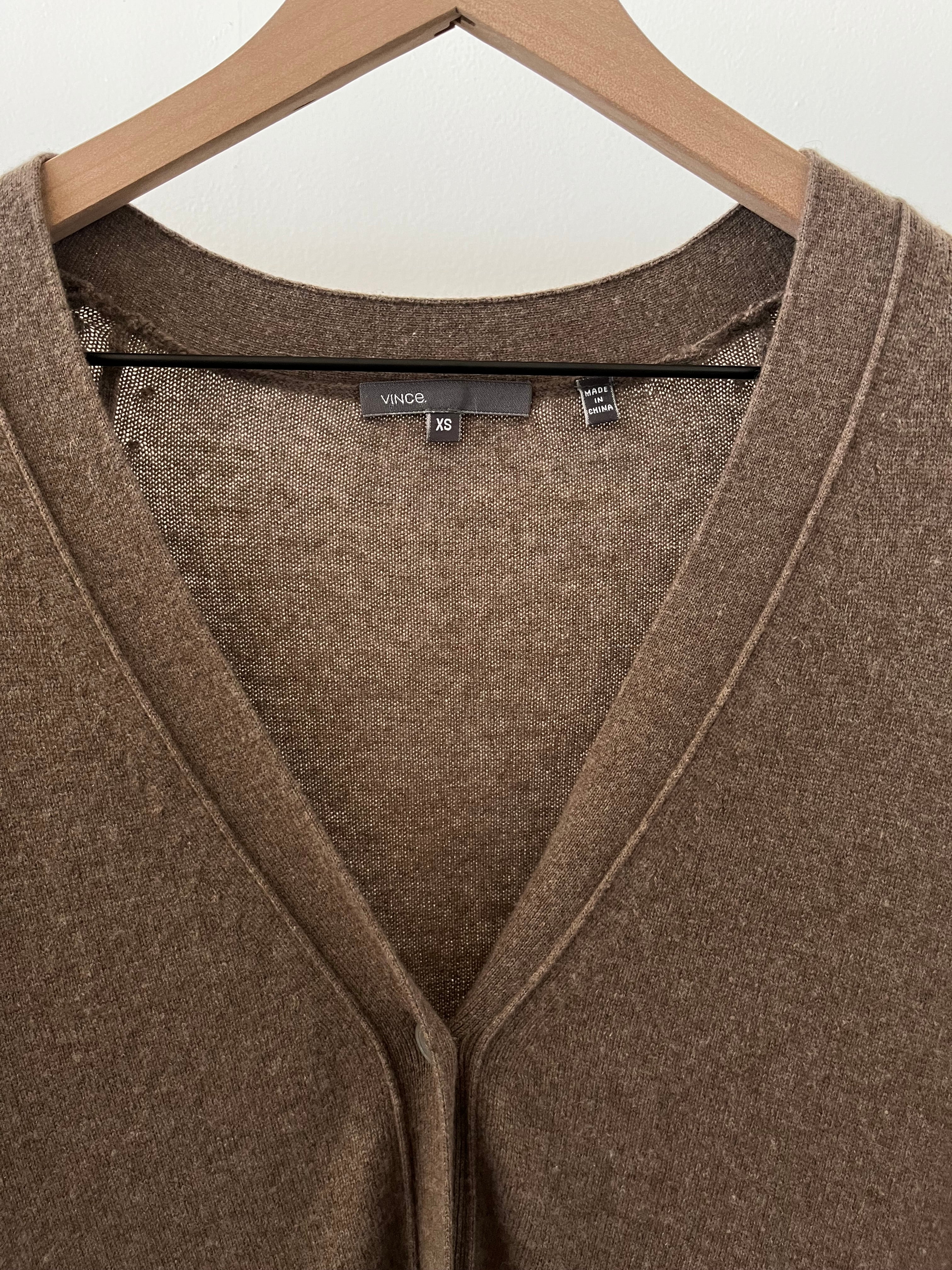 Vince. Cashmere Short Sleeve Cardigan