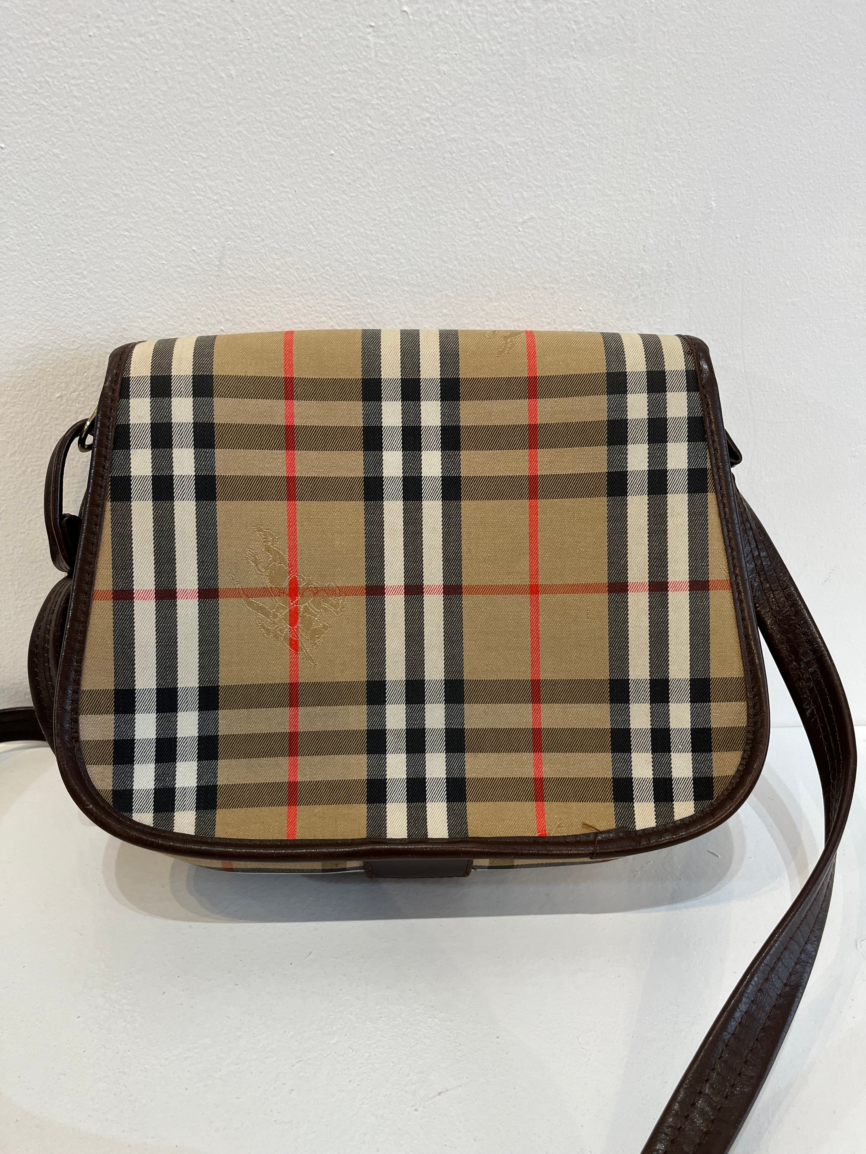 Vintage Burberry Saddle Bag