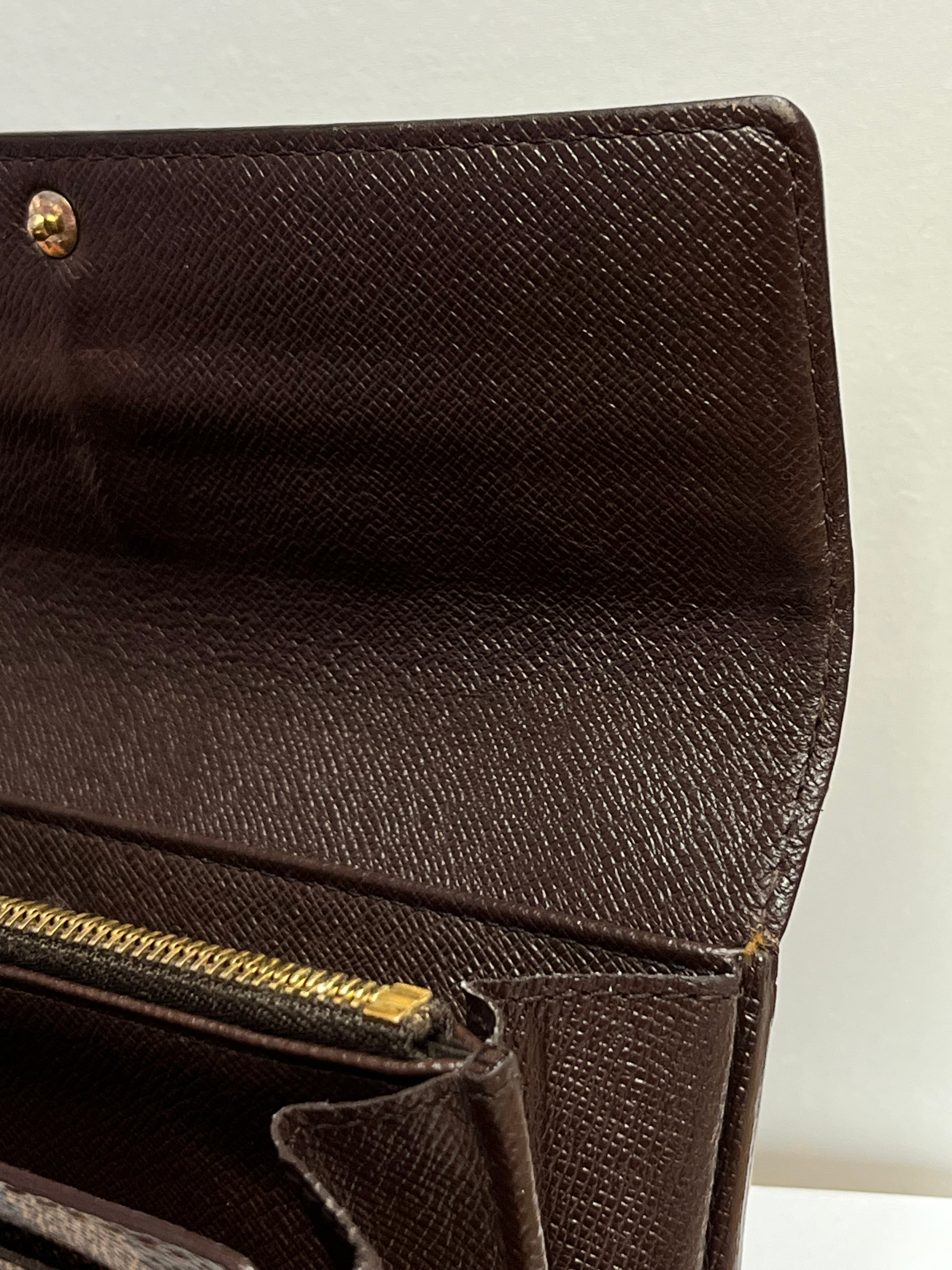 Louis Vuitton Damier Ebene Sarah Wallet