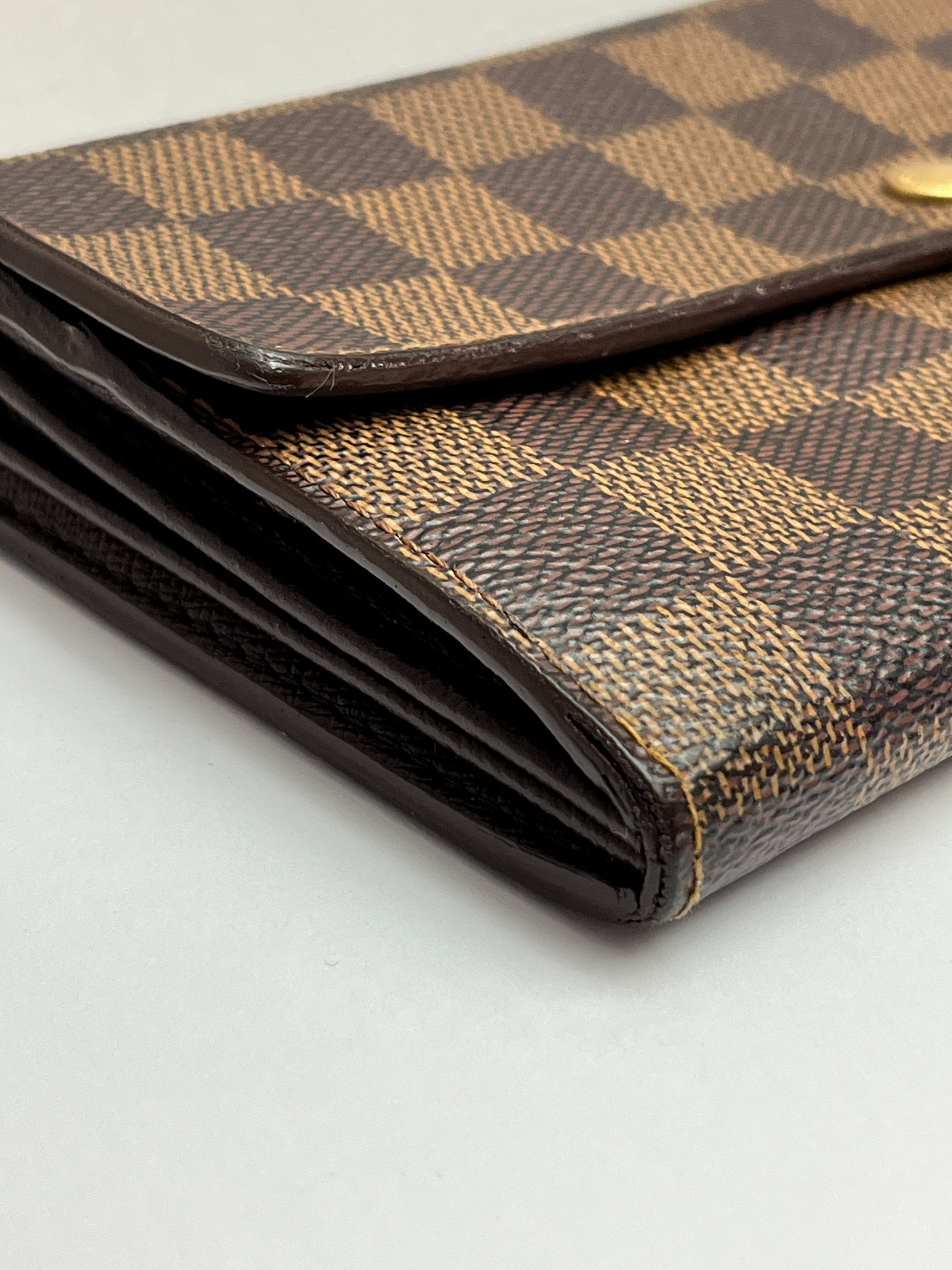 Louis Vuitton Damier Ebene Sarah Wallet