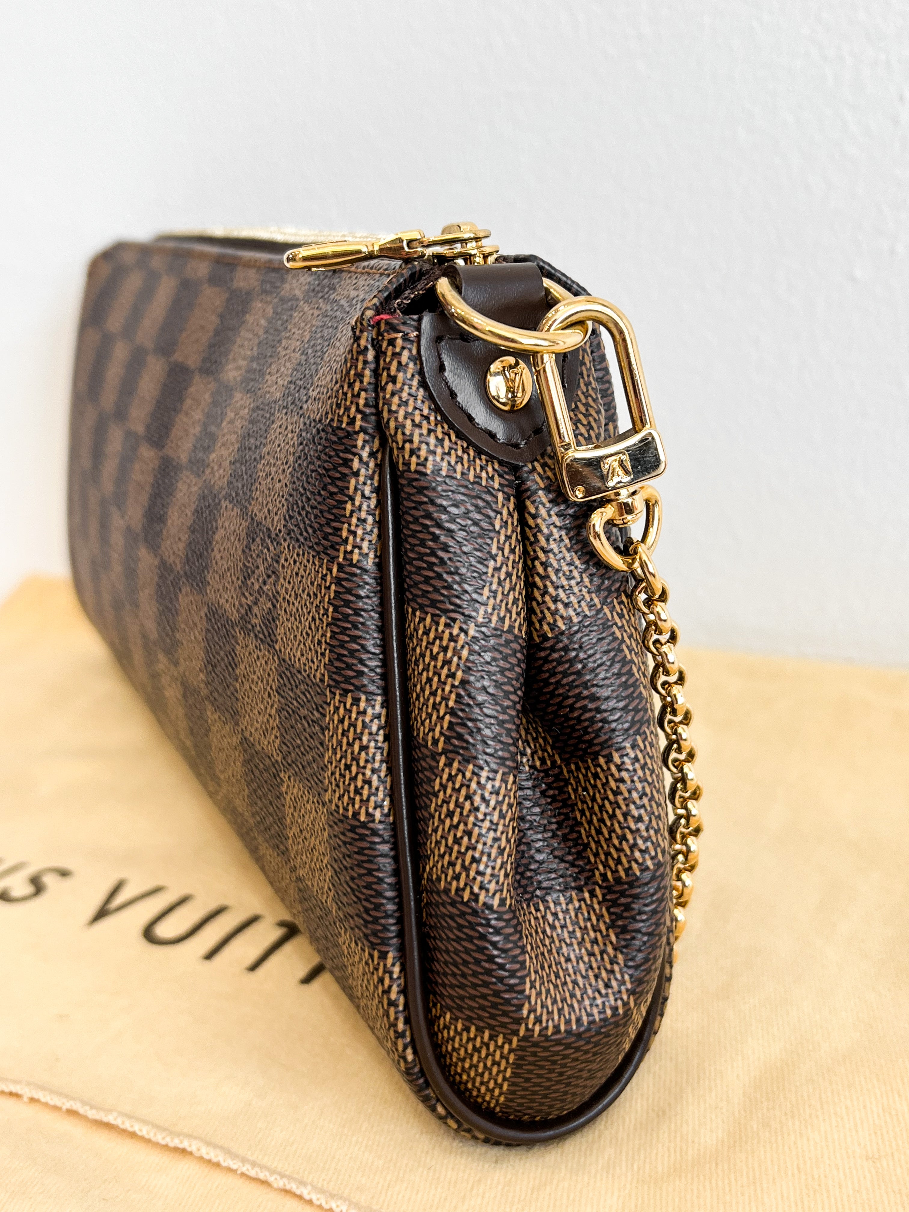 Louis Vuitton Damier Ebene Eva Clutch