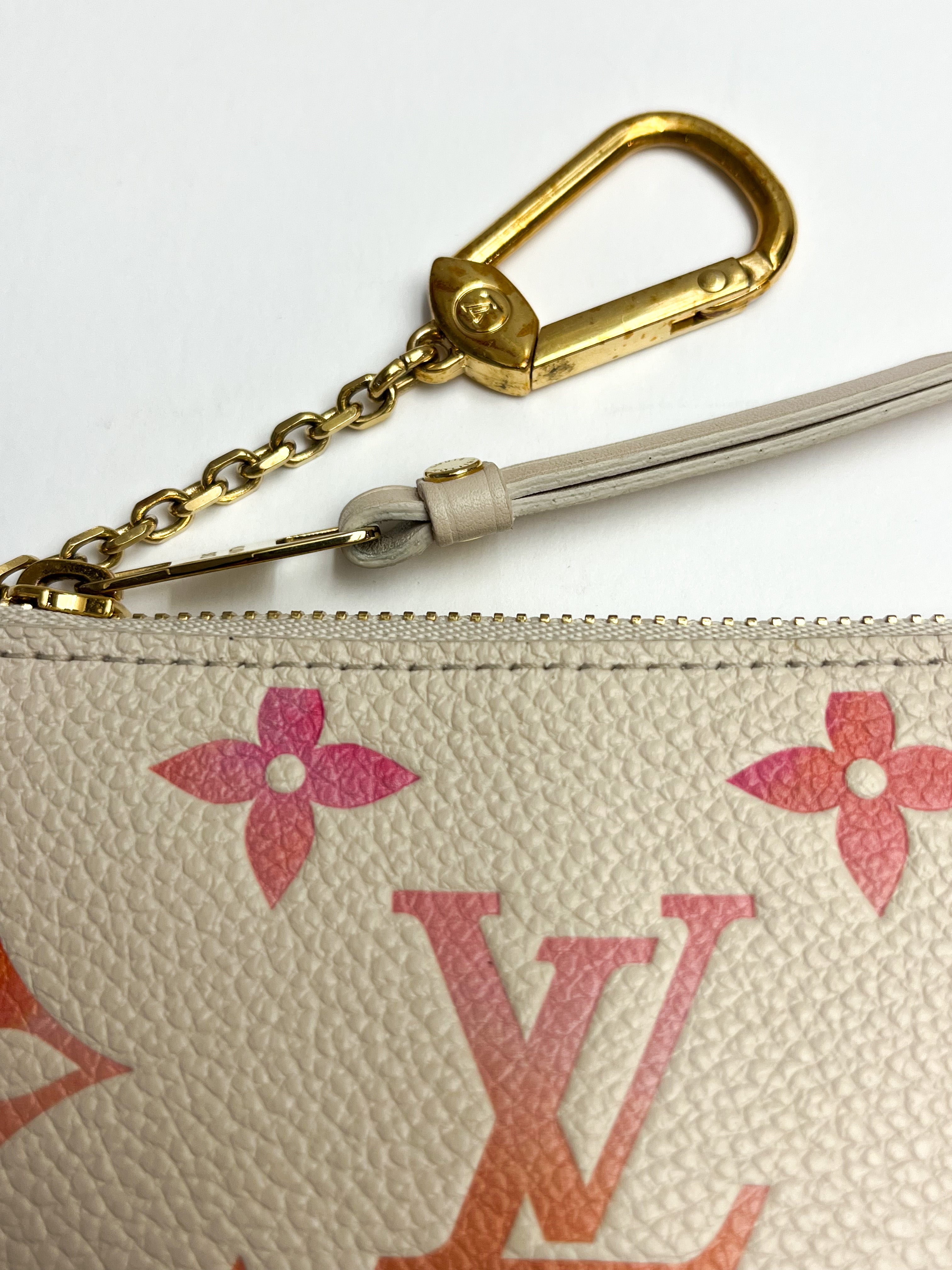 Louis Vuitton Key Pouch Monogram Empreinte Sunrise Aquarelle