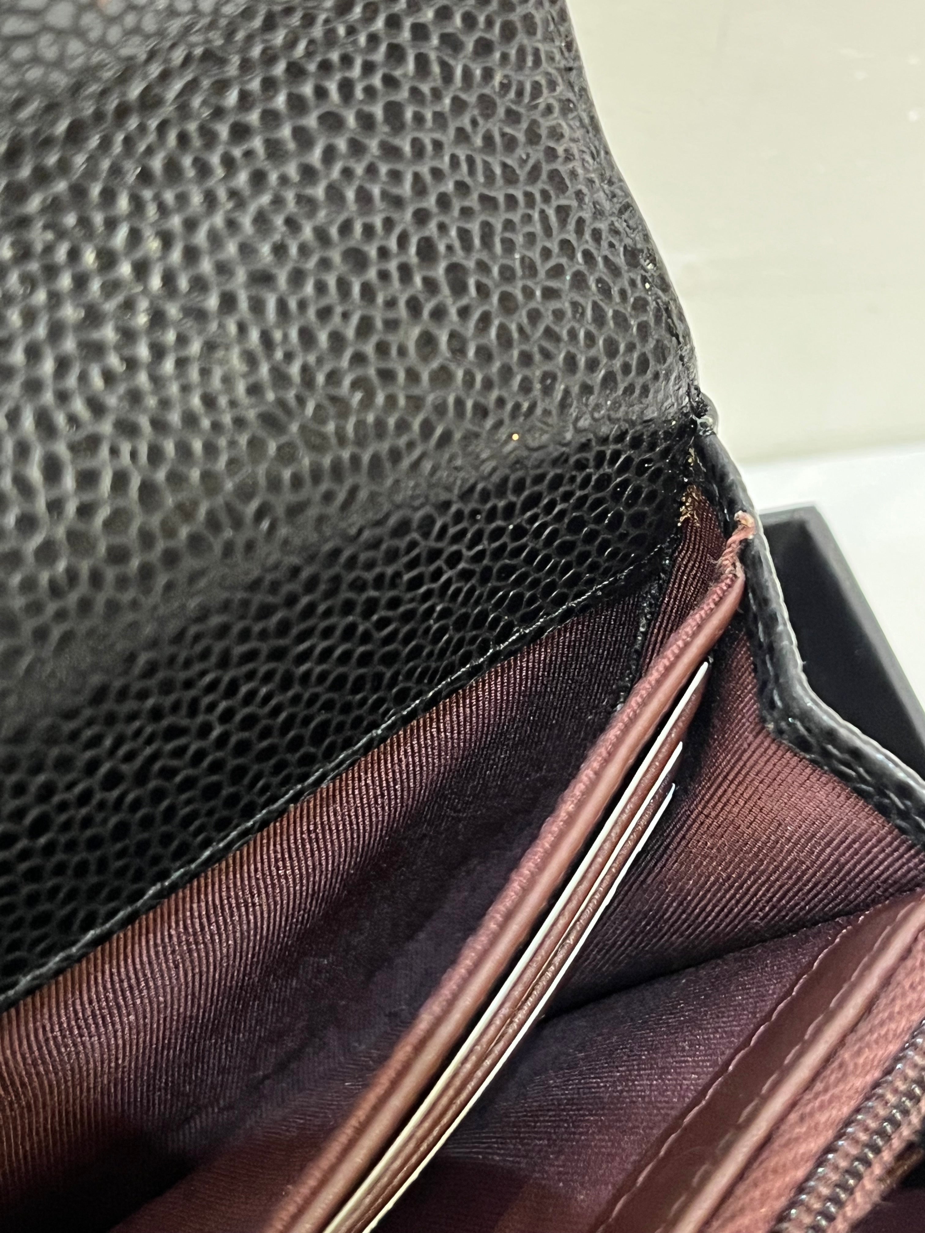 Chanel Classic Flap Caviar Quilted Leather Long Gusset Wallet