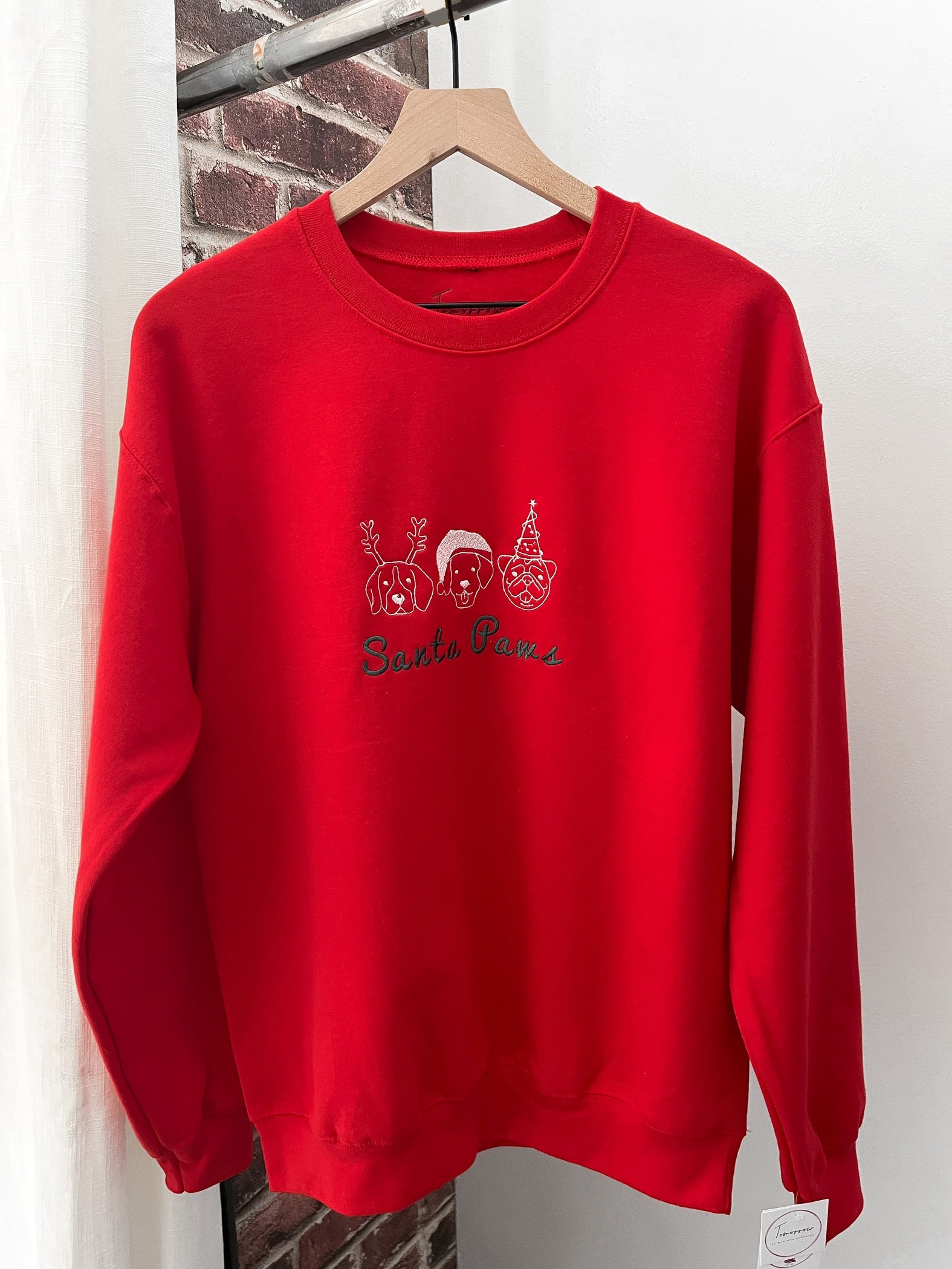 Tomorrow Santa Paws Sweatshirt