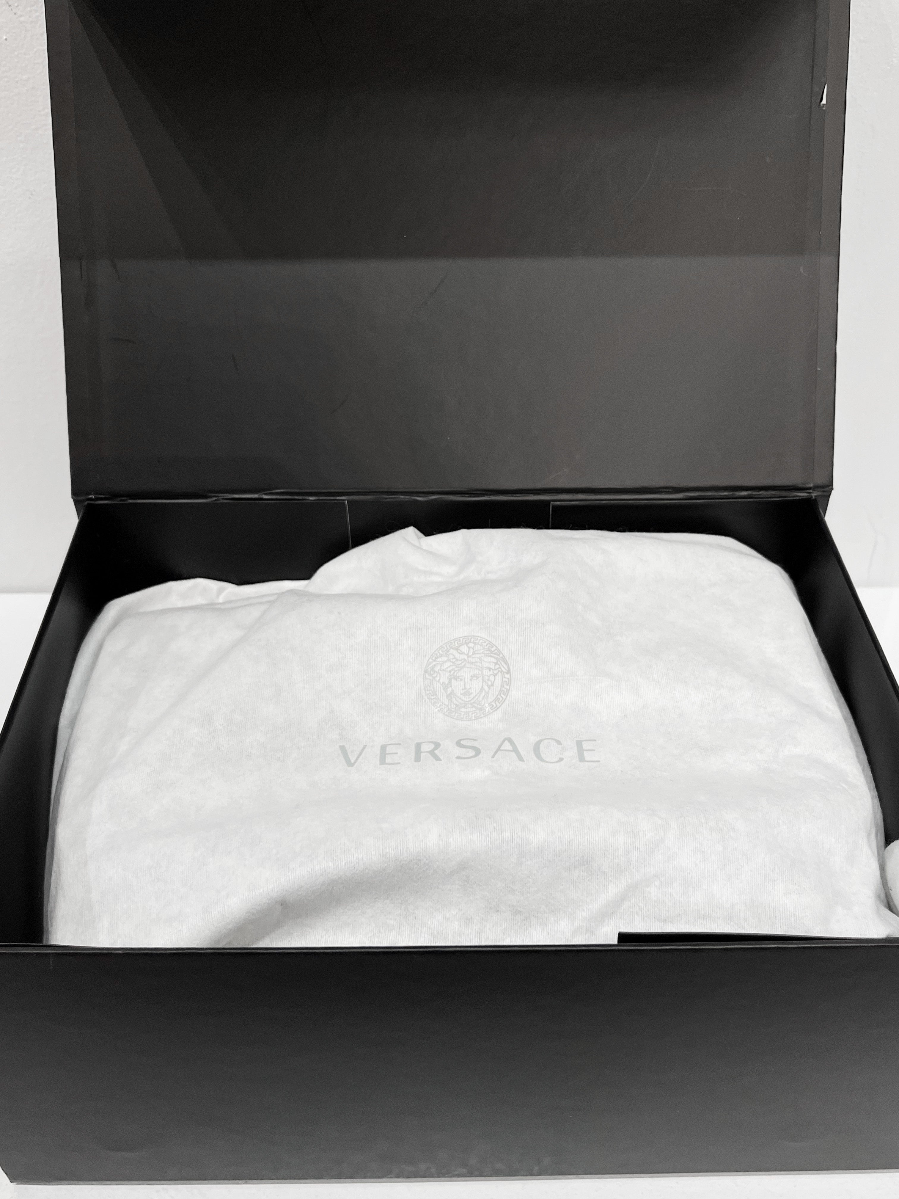 Versace Quilted Leather La Medusa Chain Shoulder Bag