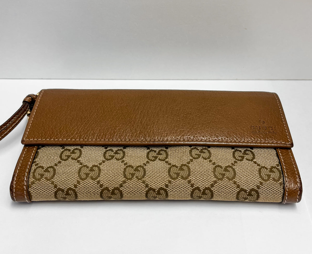 Gucci GG Canvas Bree Long Wallet