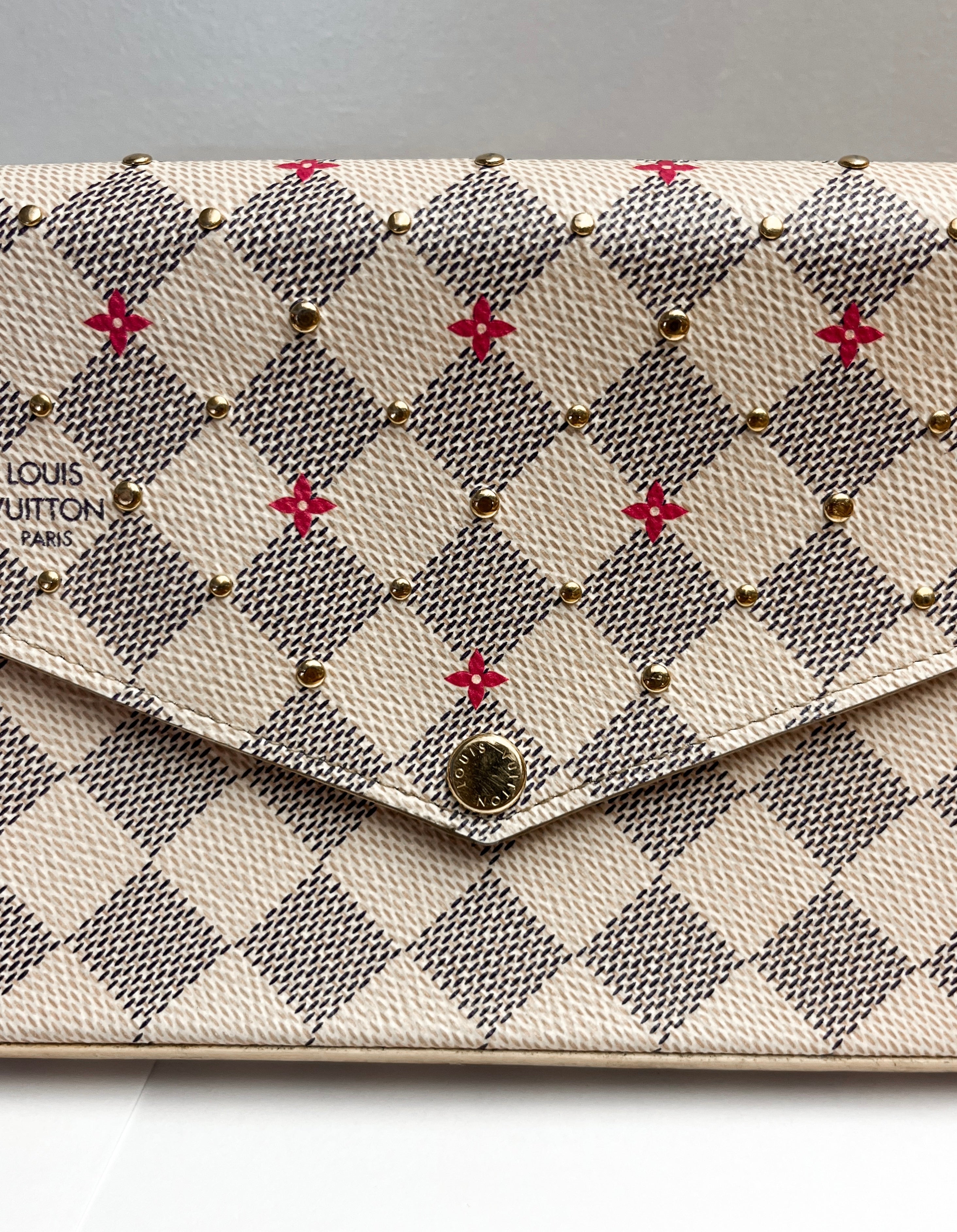Louis Vuitton Damier Azur Studded Pochette Felicie
