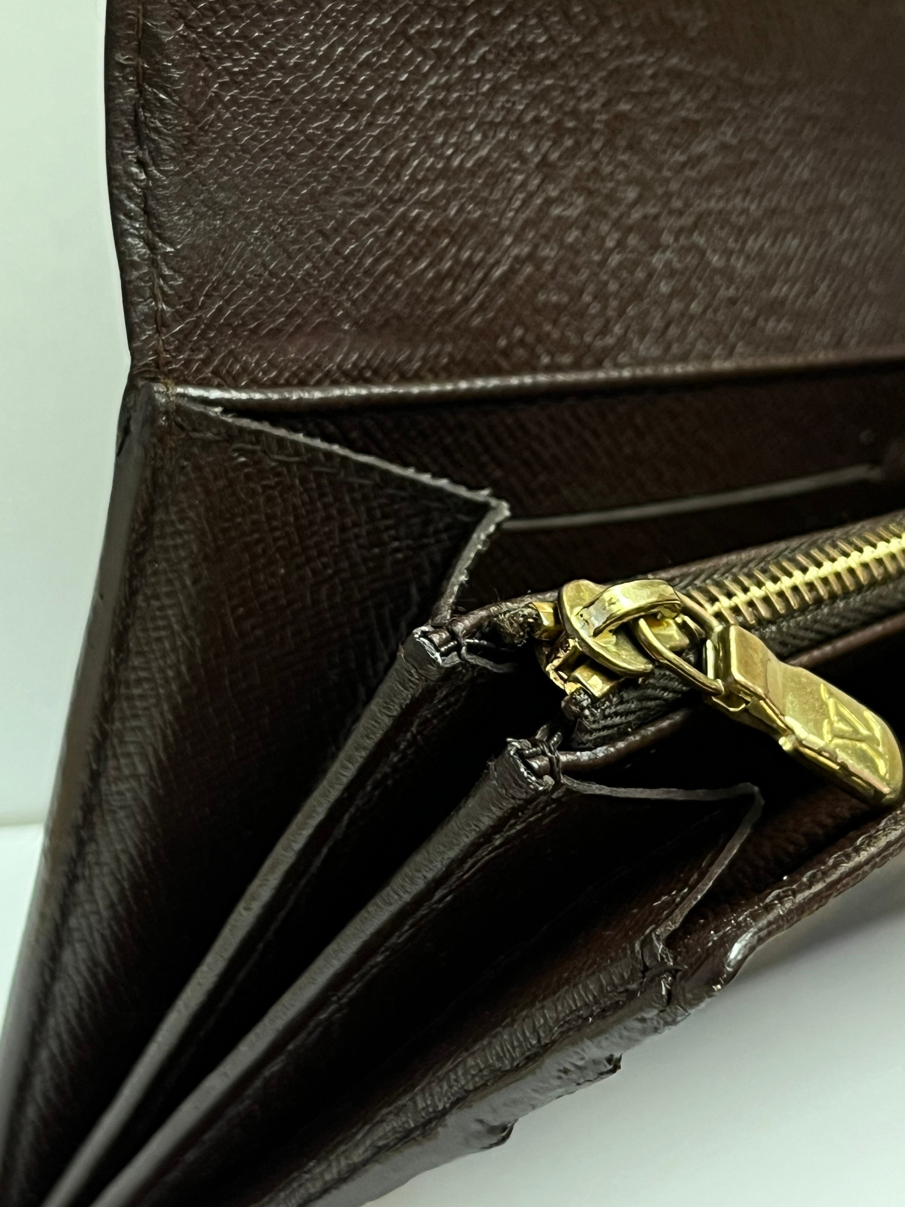 Louis Vuitton Damier Ebene Sarah Wallet