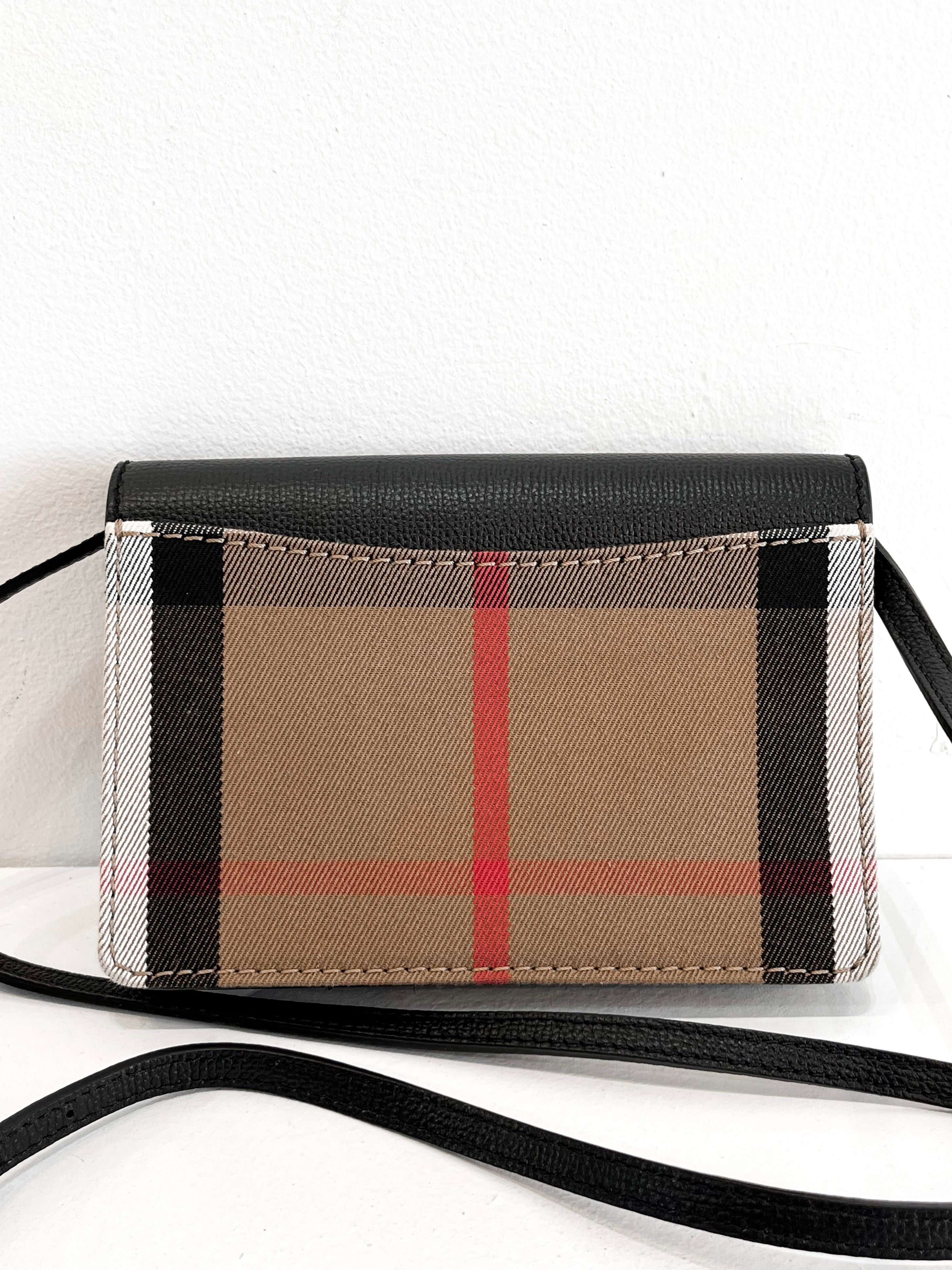 Burberry Hampshire Check Canvas Derby Crossbody