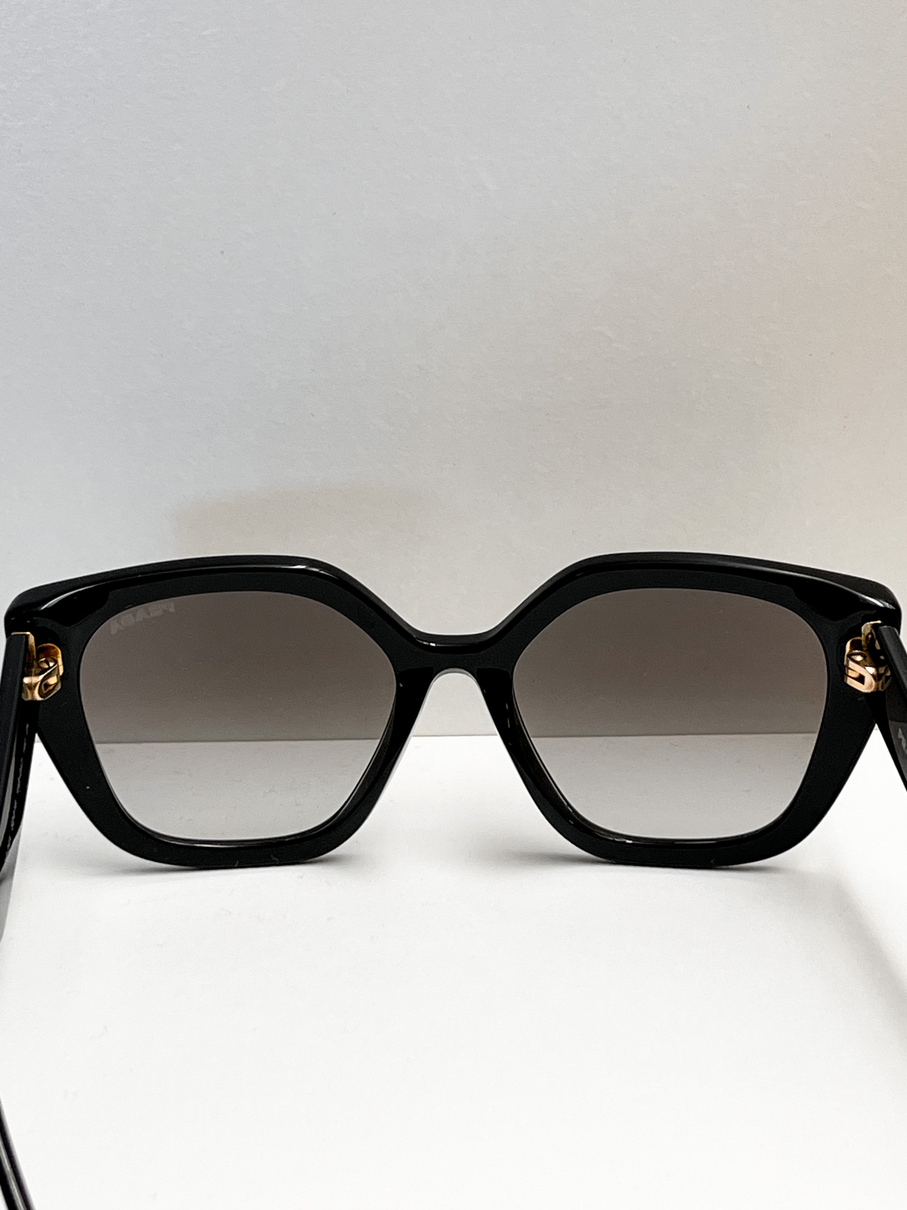 Prada Monochrome Rectangular Sunglasses