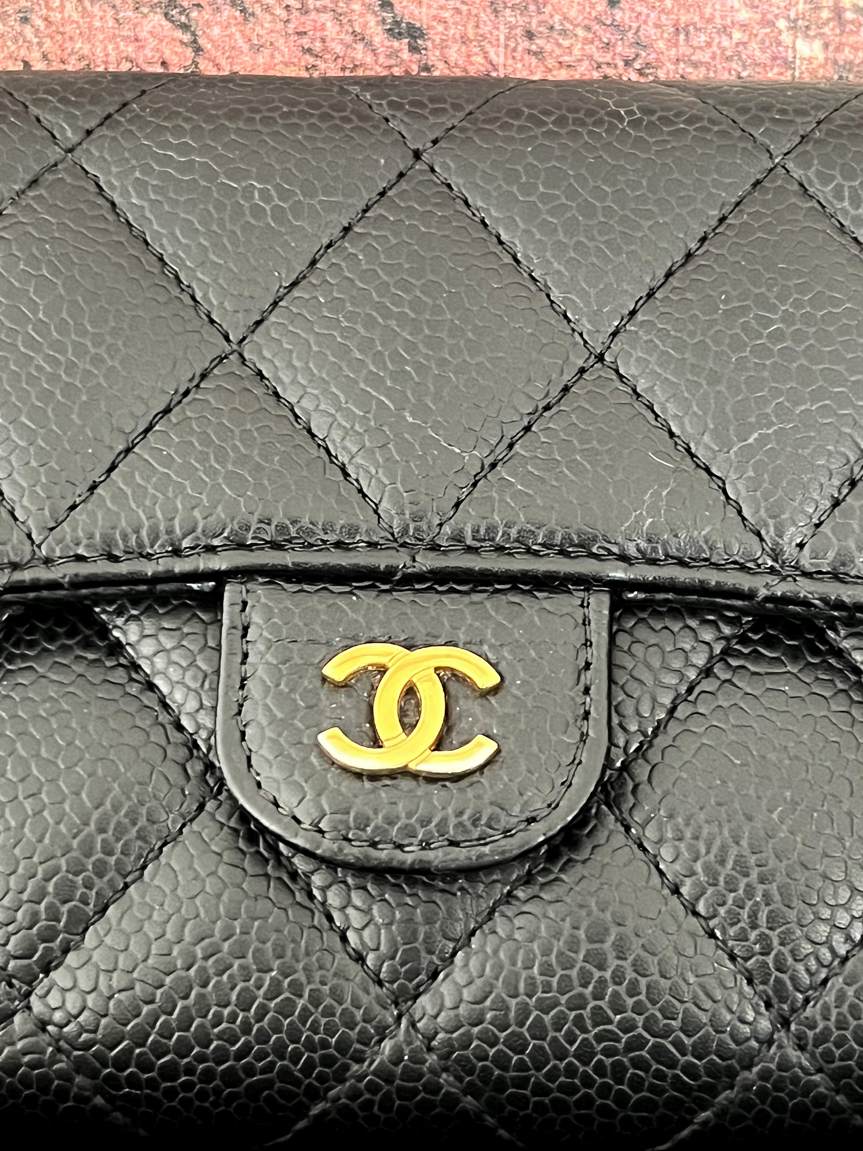 Chanel Classic Flap Caviar Quilted Leather Long Gusset Wallet