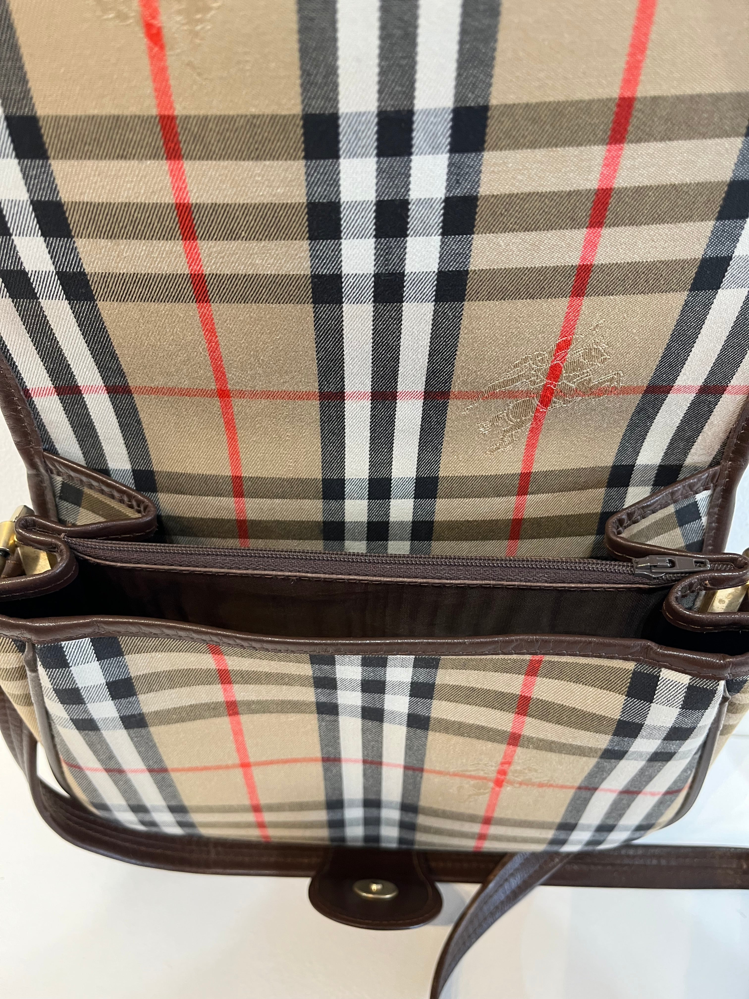Vintage Burberry Saddle Bag